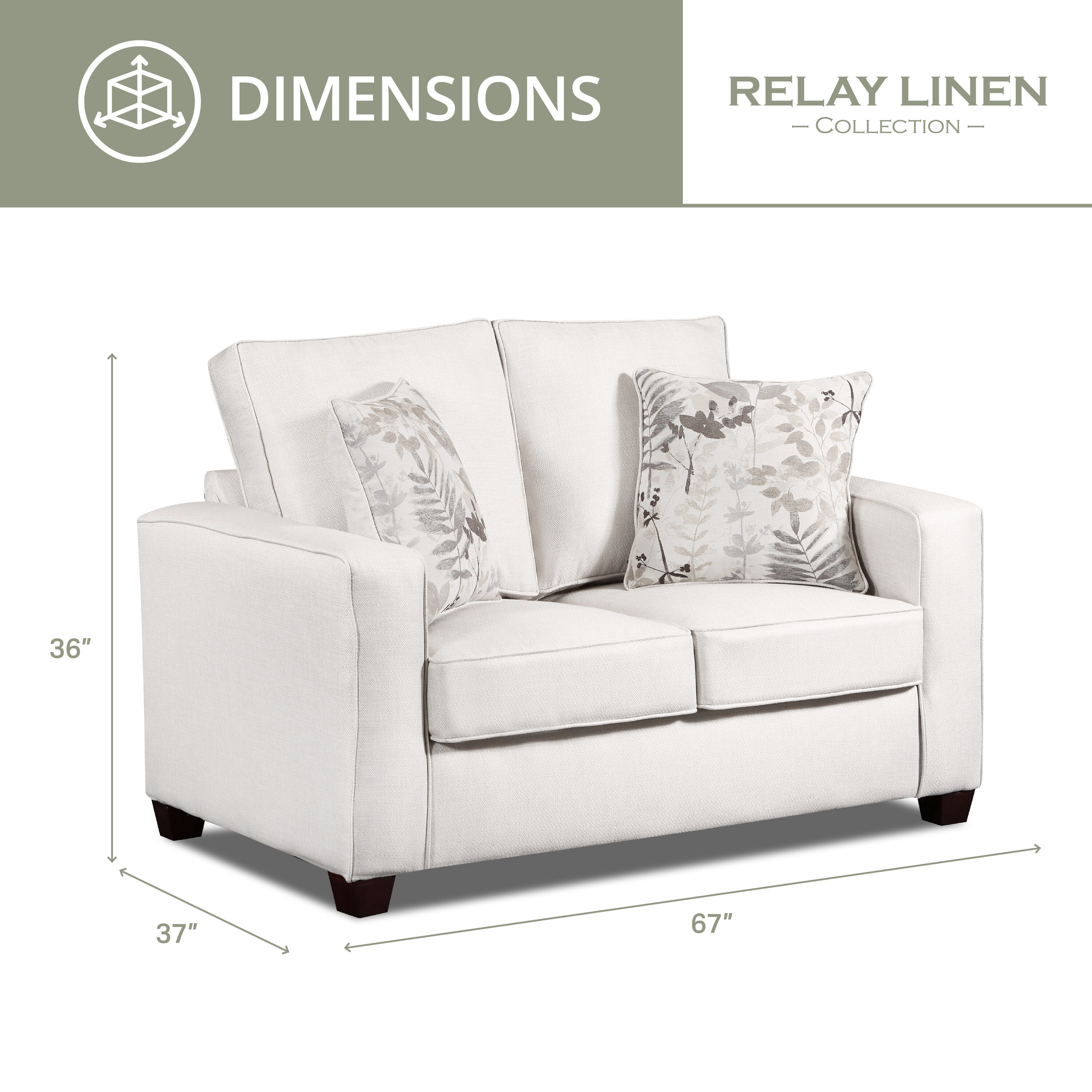 A Furniture Classics 3222-21 Sofas-Loveseats - View #3