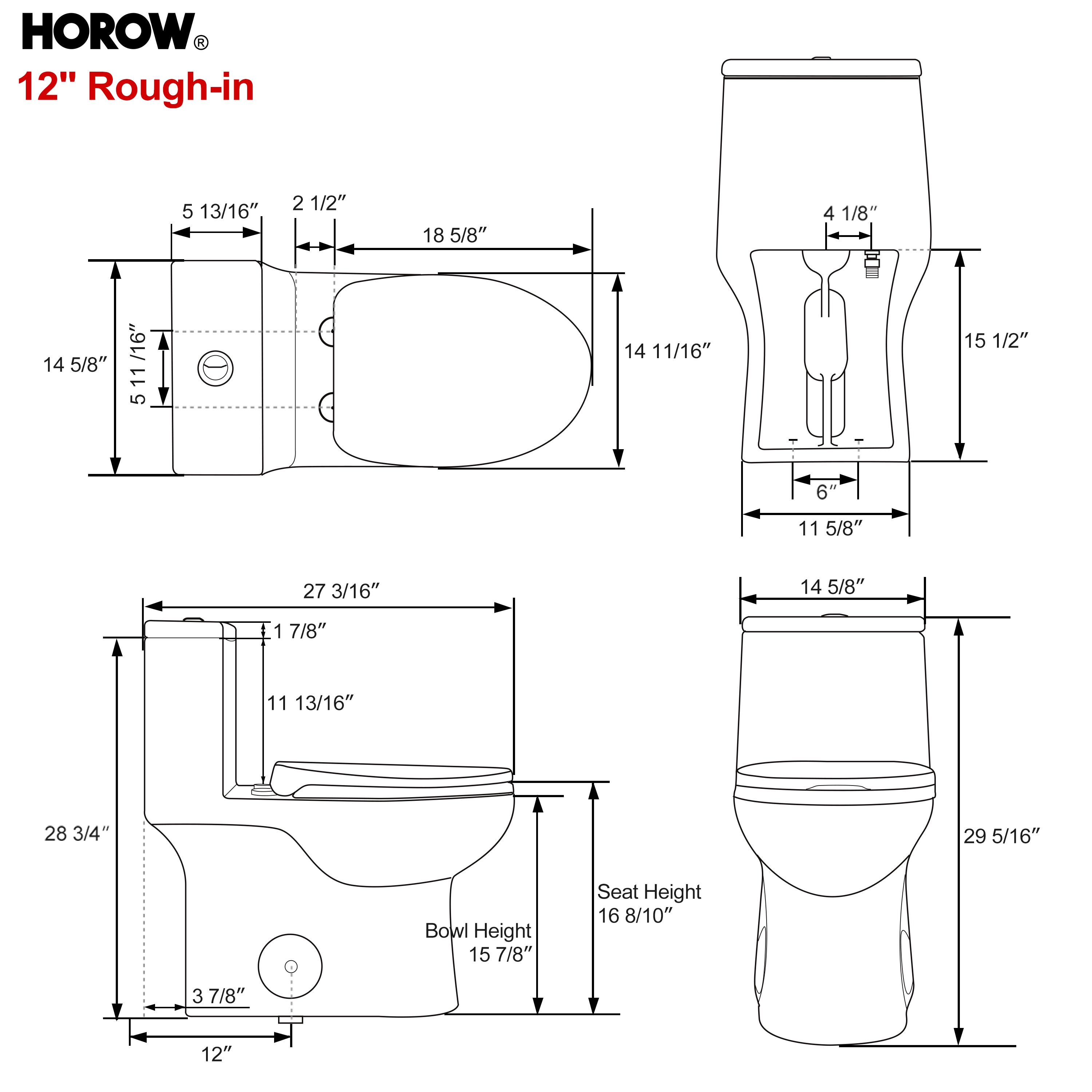 HOROW HR-0037 toilets - View #3