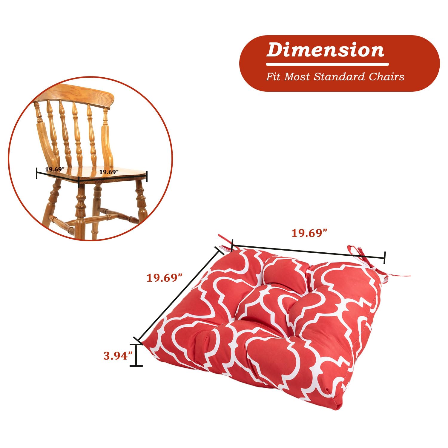 Aoodor A061-PRDWE Patio-Furniture-Cushions - View #3