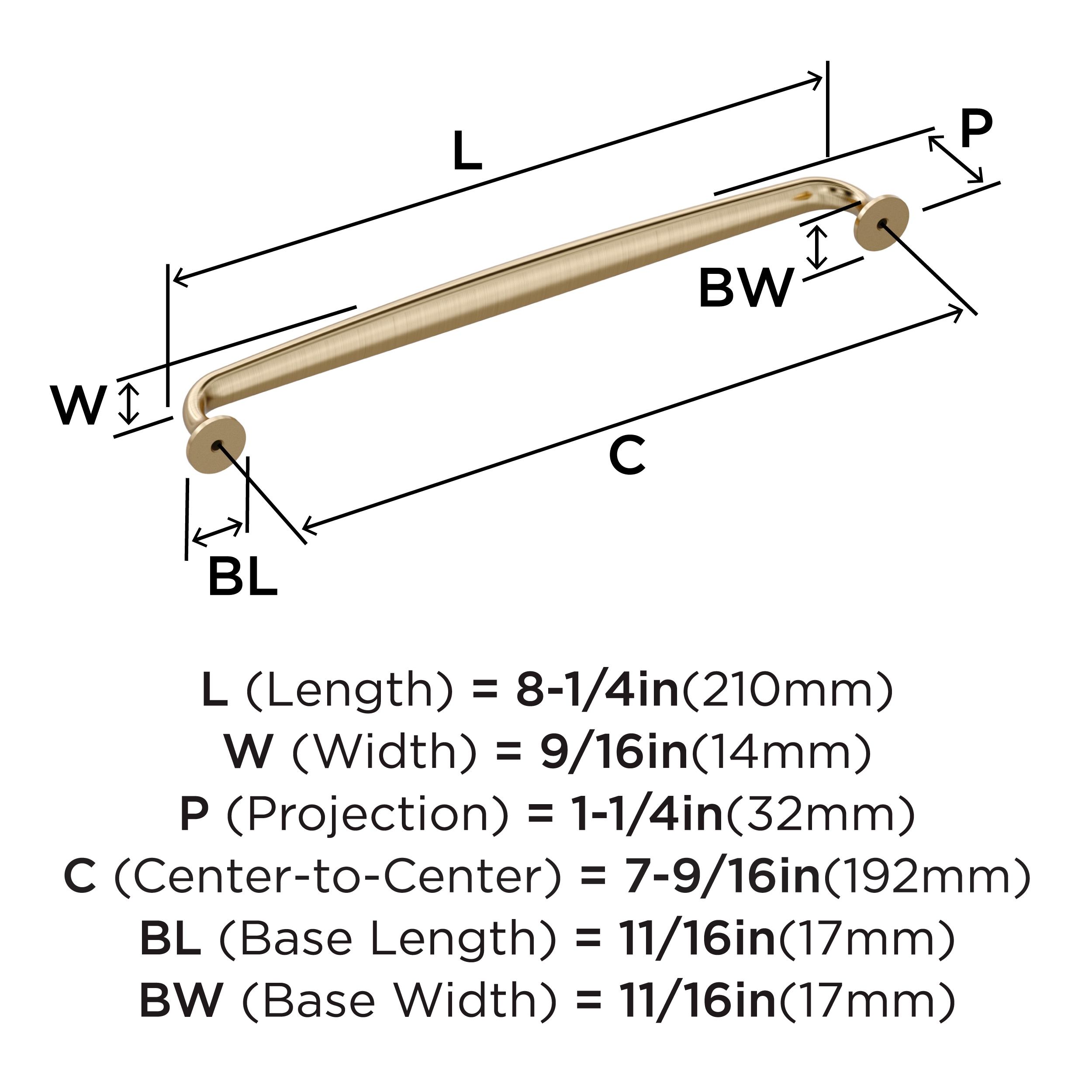 Amerock BP36986BBZ Cabinet-Pulls - View #4
