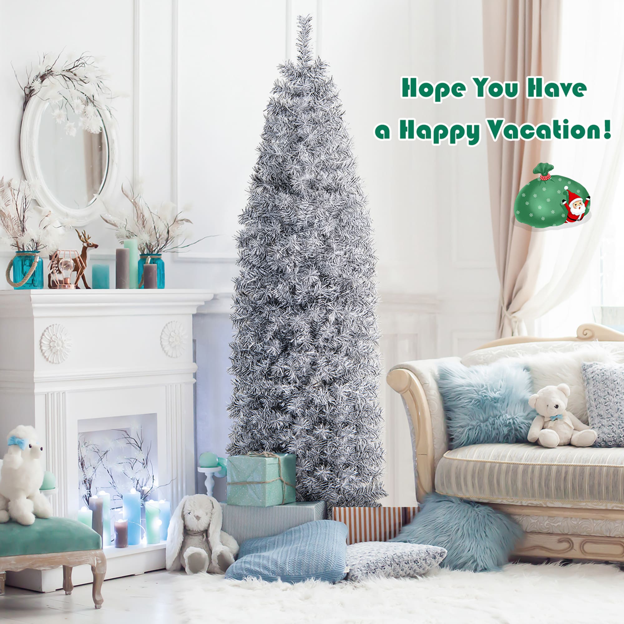 Costway LWS00671 Artificial-Christmas-Trees - View #3