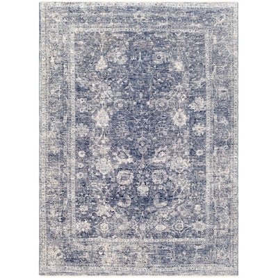 Surya Lincoln 2 x 3 Navy Indoor Distressed/Overdyed Vintage Area Rug in the Rugs  department at Lowes.com