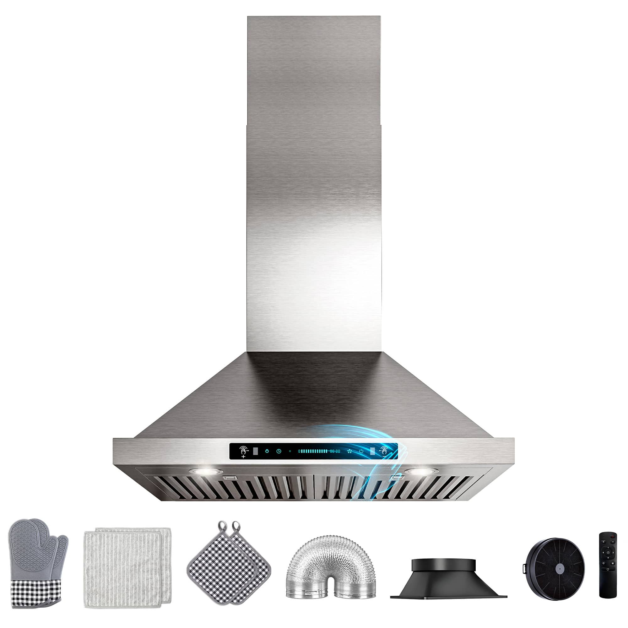 DIVAN DMP02-30-GC Wall-Mounted-Range-Hoods - View #3