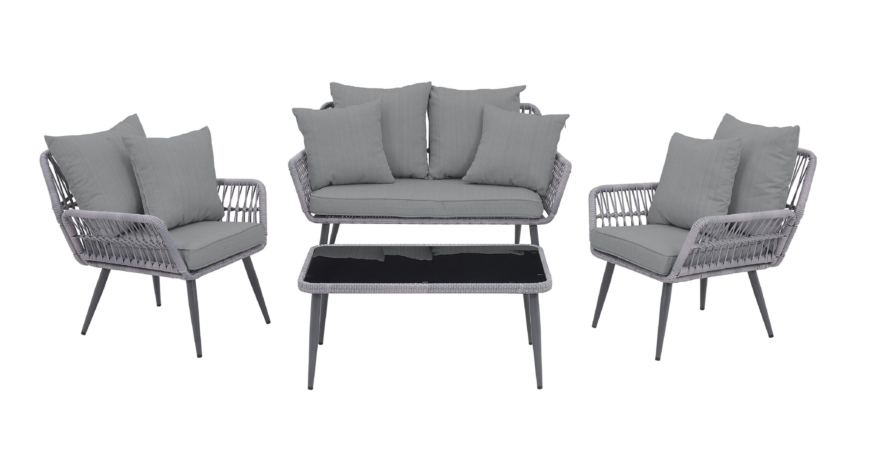 Manhattan Comfort OD-CV019-GY Patio-Conversation-Sets - View #2