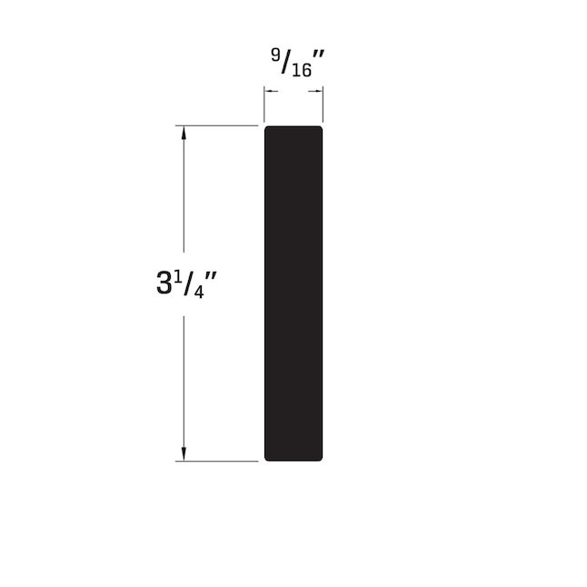 Royal® Building Products 1/2 x 3-1/4 x 8' White PVC Craftsman Base Moulding Royal® Building Products 1/2 x 3-1/4 x 8' White PVC Craftsman Base Moulding