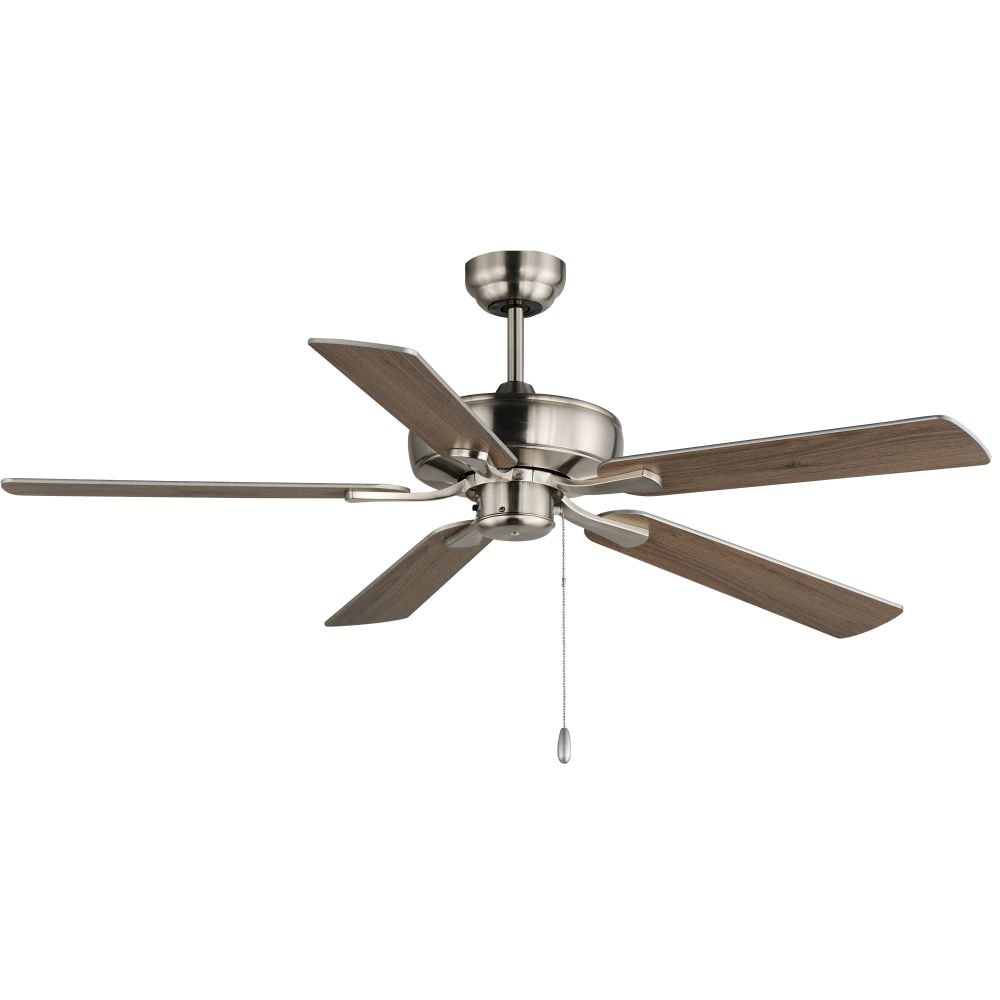 Maxim Lighting Super-Max - 5 Blade Ceiling Fan In Contemporary Style-14.5 Inches Tall and 52 Inches Wide-Satin Nickel Finish