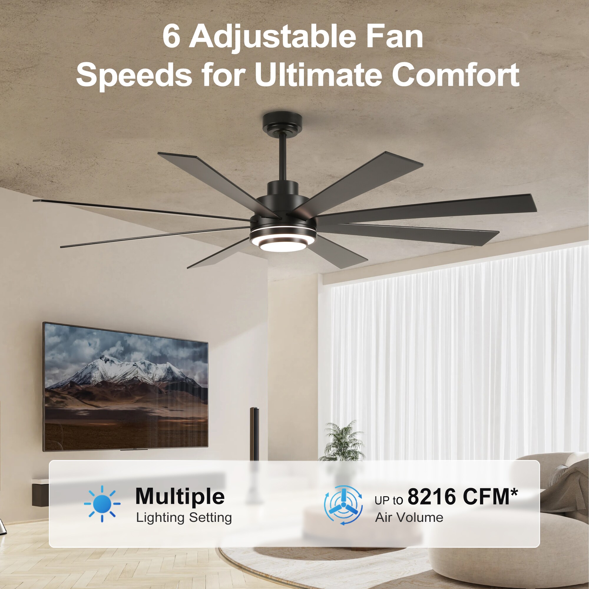 Gleam Flare GF-GG-72K002BK Ceiling-Fans - View #13