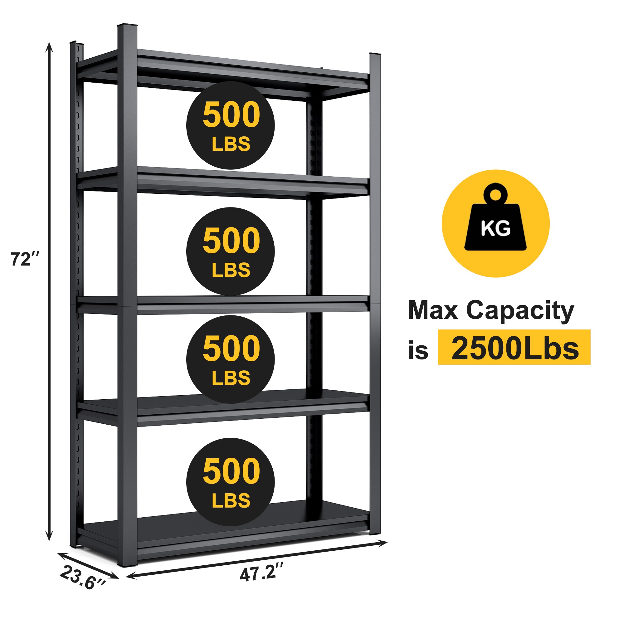Siavonce FZ91055 Free-Standing-Shelving - View #2