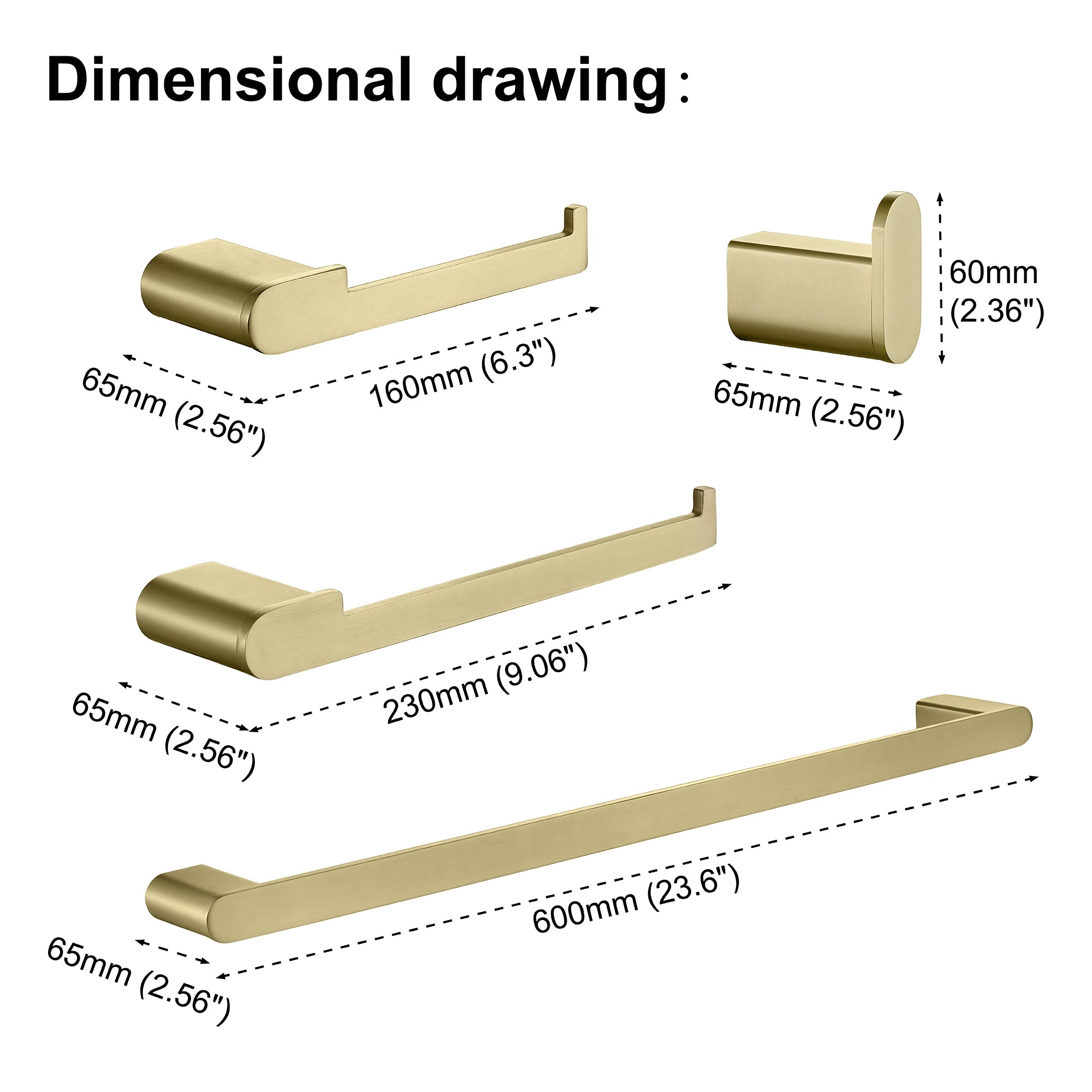 Boyel Living SMD-59000BG Bathroom-Accessories - View #2
