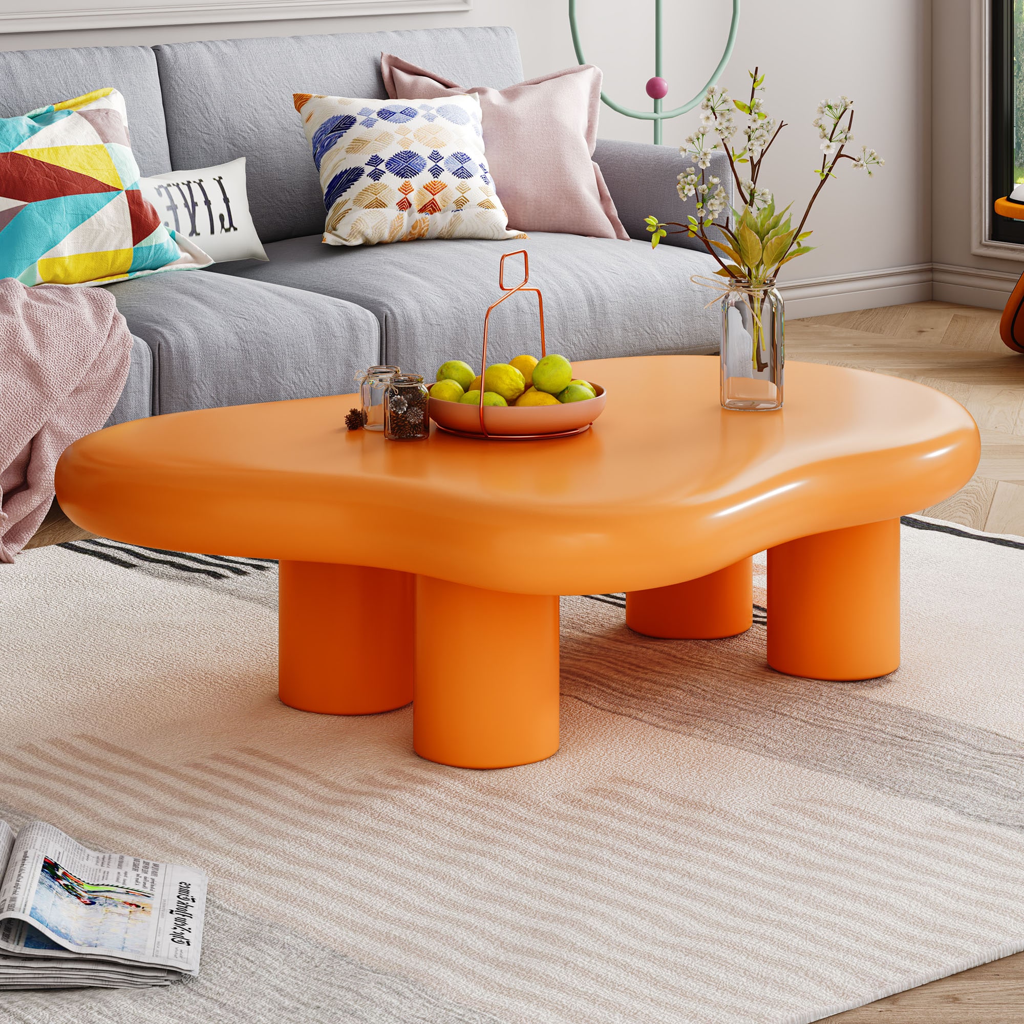 Oizaye DB-CT-3302ORANGE Coffee-Tables - View #7