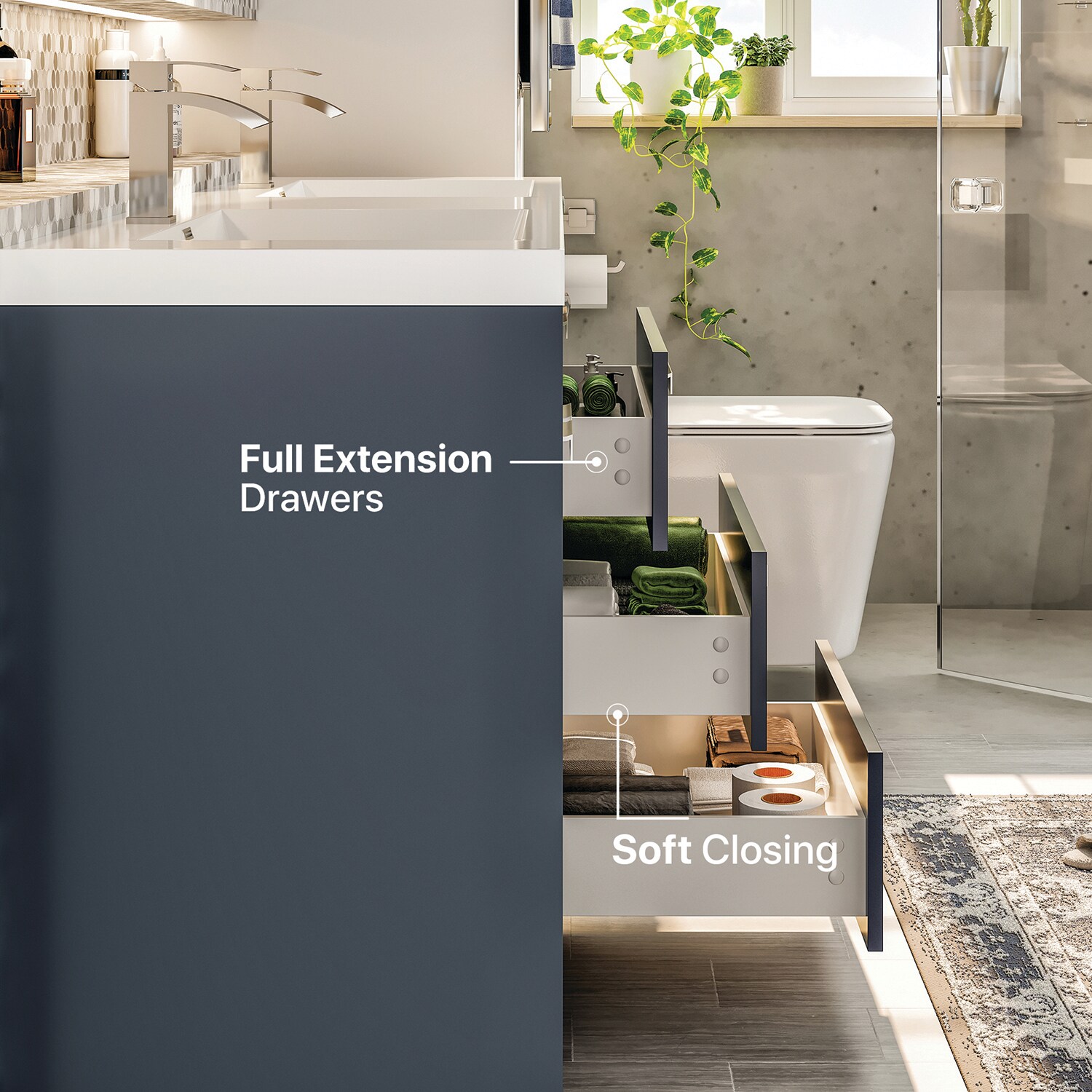 Eviva EVVN1700-8-72CGR Bath-Vanity-Combo - View #5