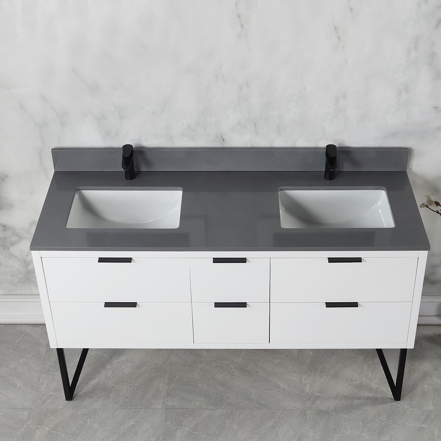 Altair 548060-WH-CG-NM Bath-Vanity-Combo - View #2