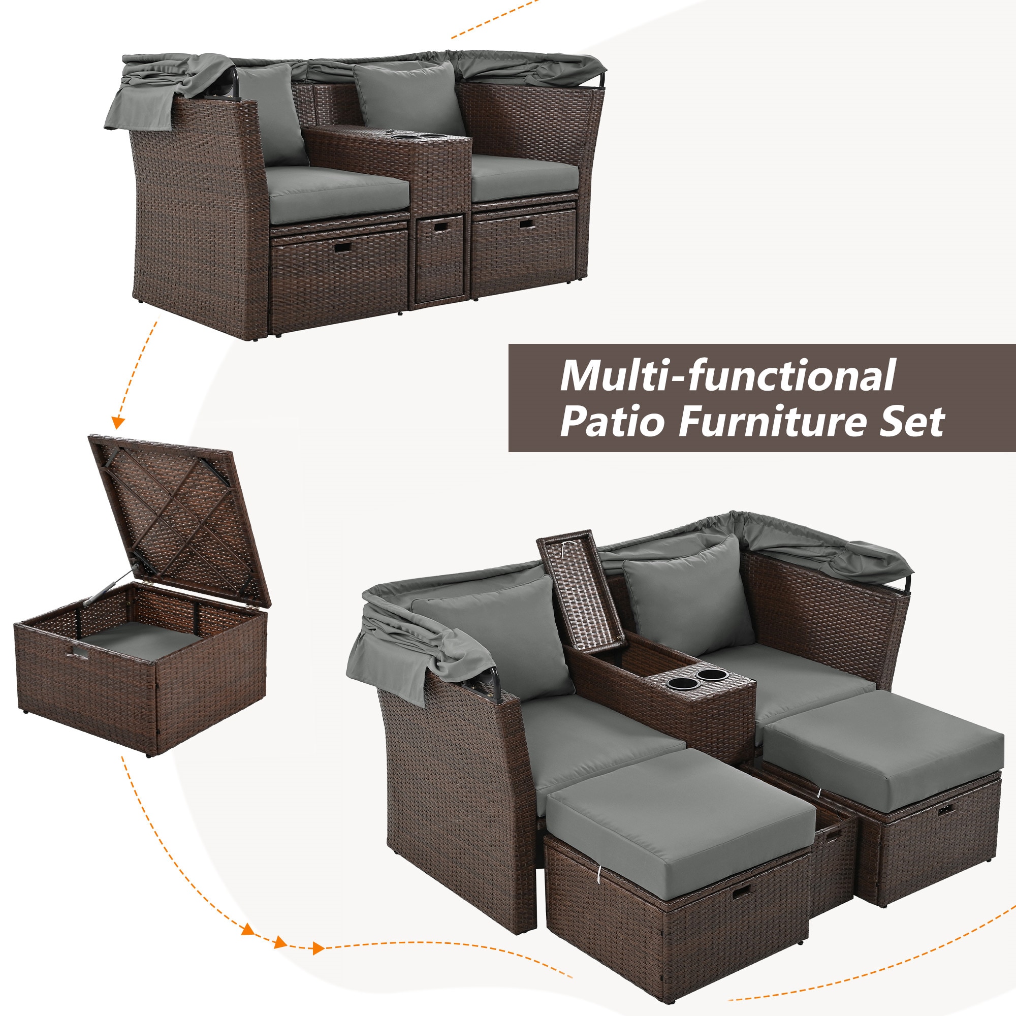 BABOOM BOM-314AAEORUS Patio-Sofas-Daybeds - View #11