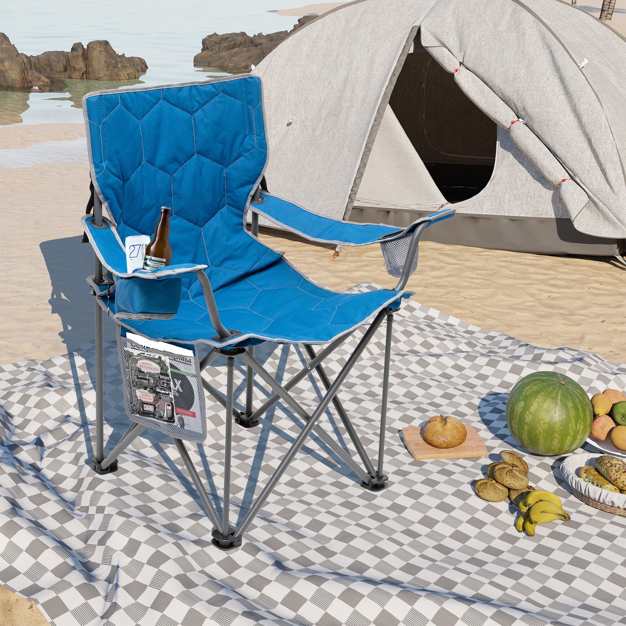 Clihome CL-CCAC2418BBU1 Beach-Camping-Chairs - View #3