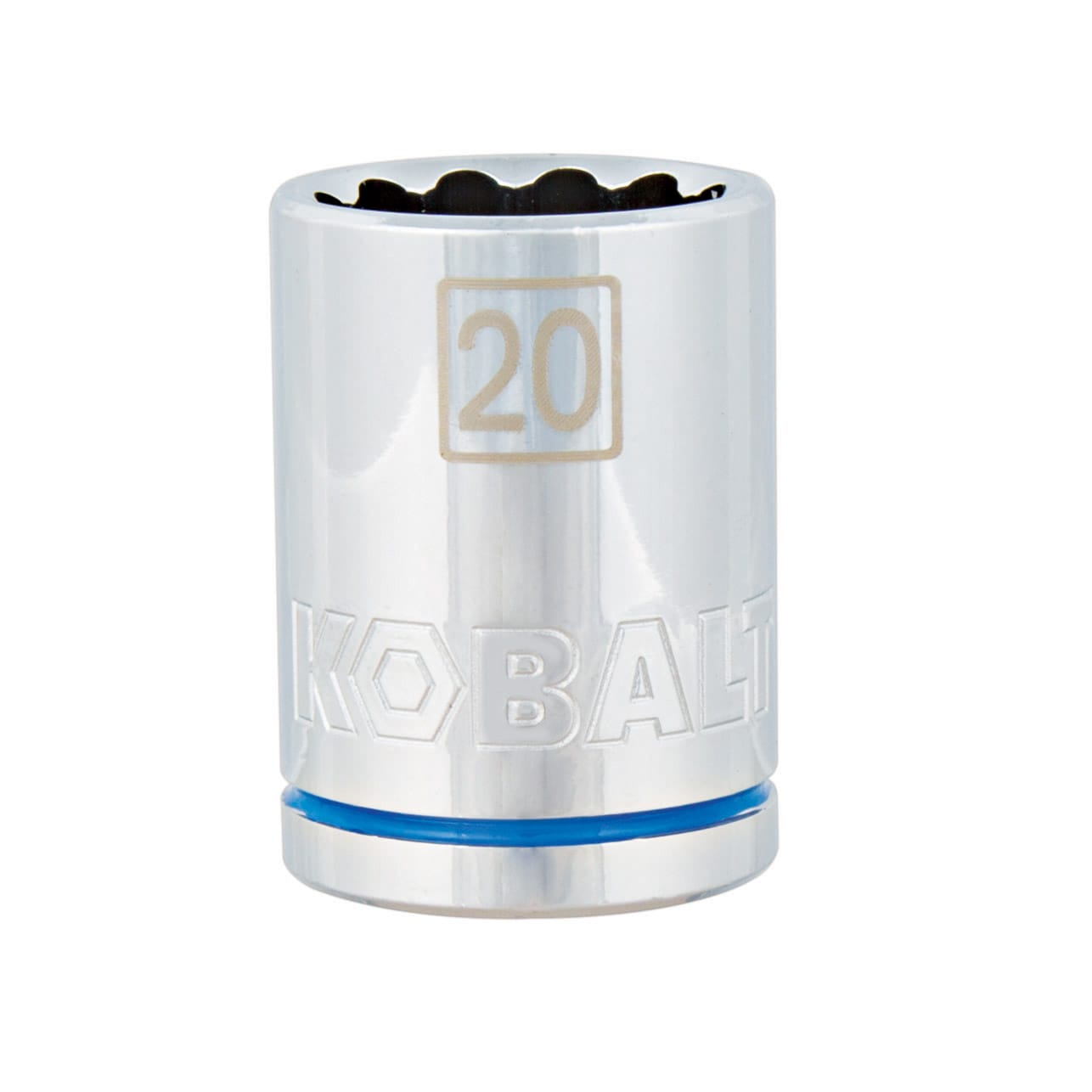 Kobalt Metric 3/8-in Drive 12-point 20mm Shallow Socket