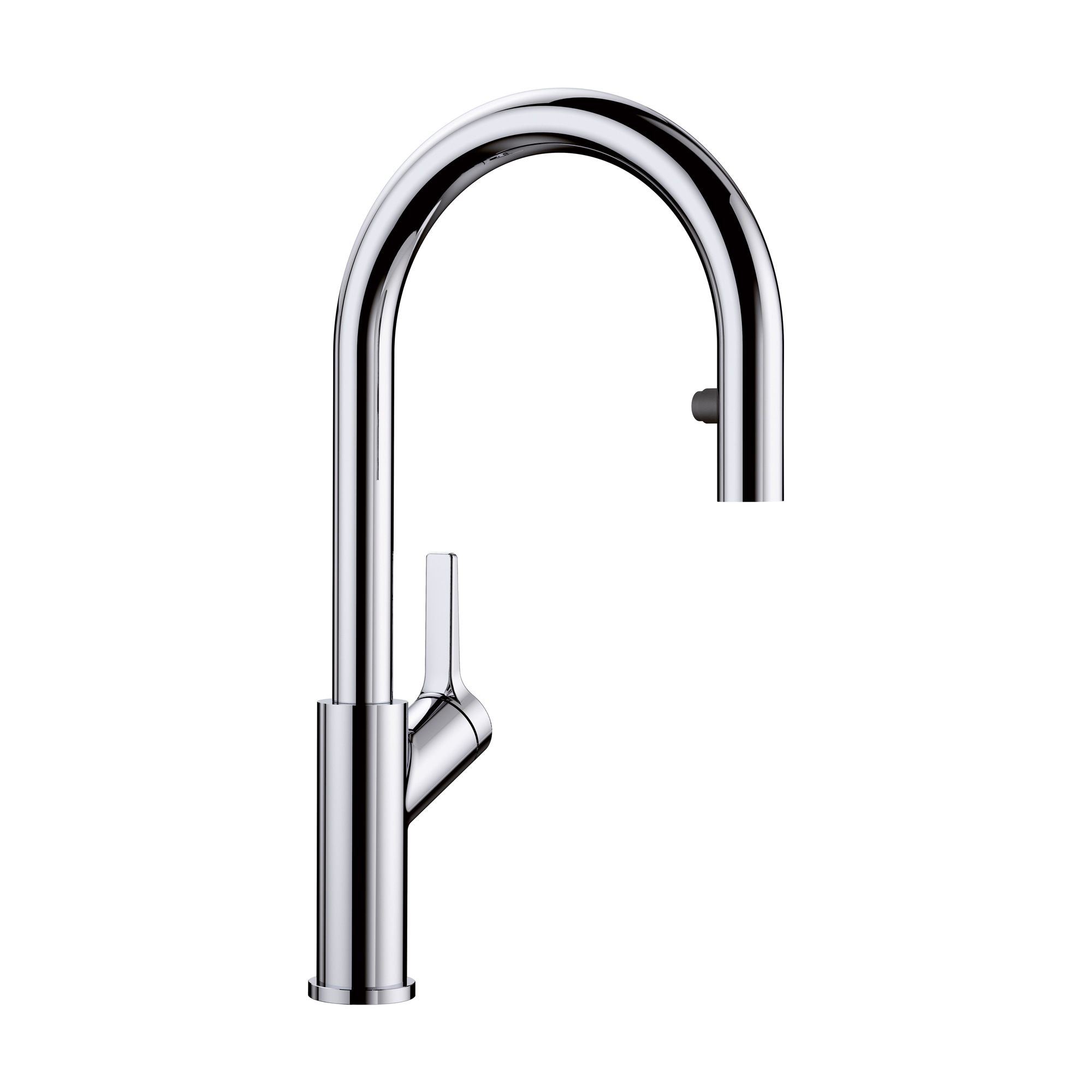 BLANCO 526390 Urbena Chrome Single Handle Deck-mount Pull-down Kitchen Faucet with Sprayer