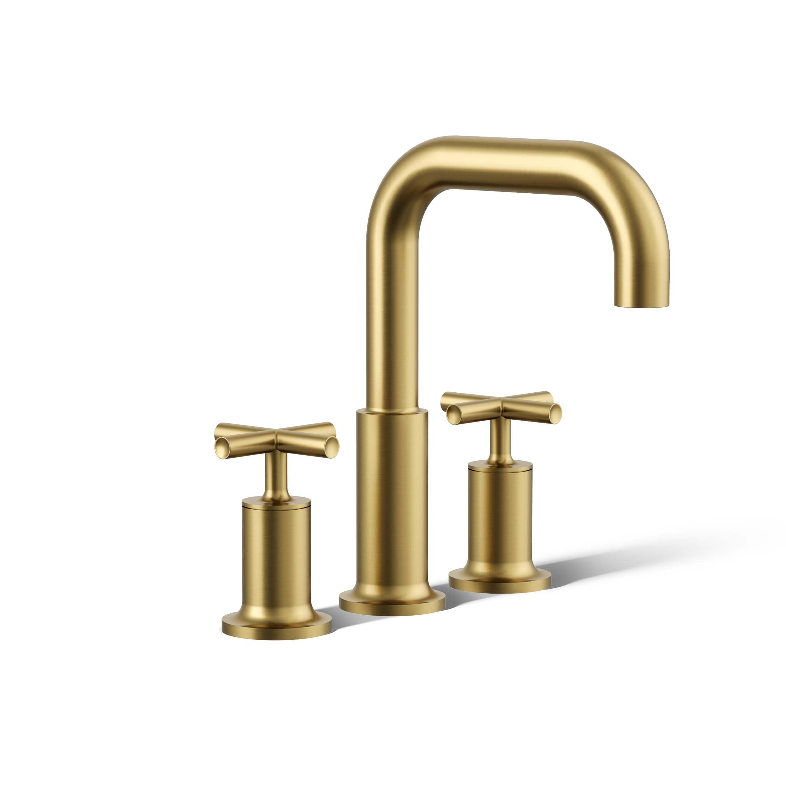 KOHLER K-T14428-3-2MB Vibrant Brushed Moderne Brass 2-handle Deck-mount Roman Low-arc Bathtub Faucet