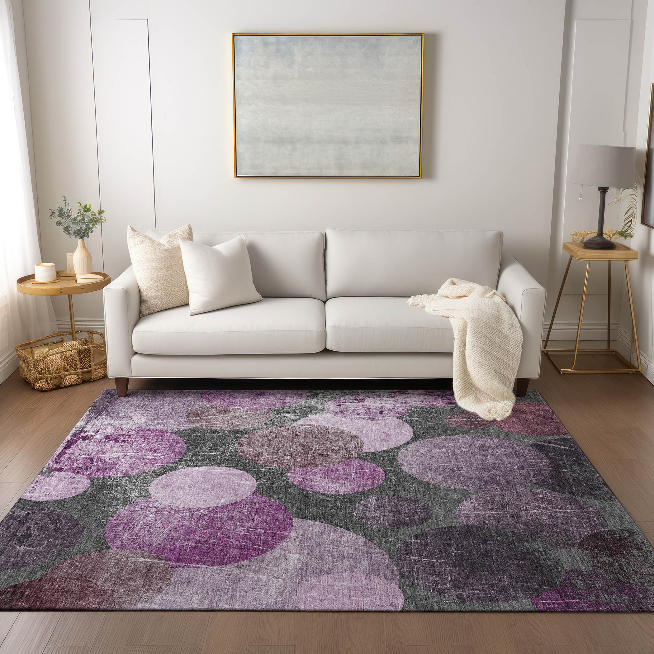 Addison Rugs ACN556GA30X46 Chantille ACN556GA 2 x 3 (ft) Polyester Garnet Rectangular Indoor/Outdoor Abstract Machine washable Area rug