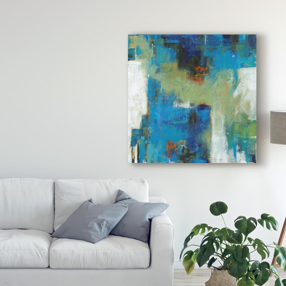 Trademark Fine Art Framed 24-in H x 24-in W Abstract Print on Canvas at ...