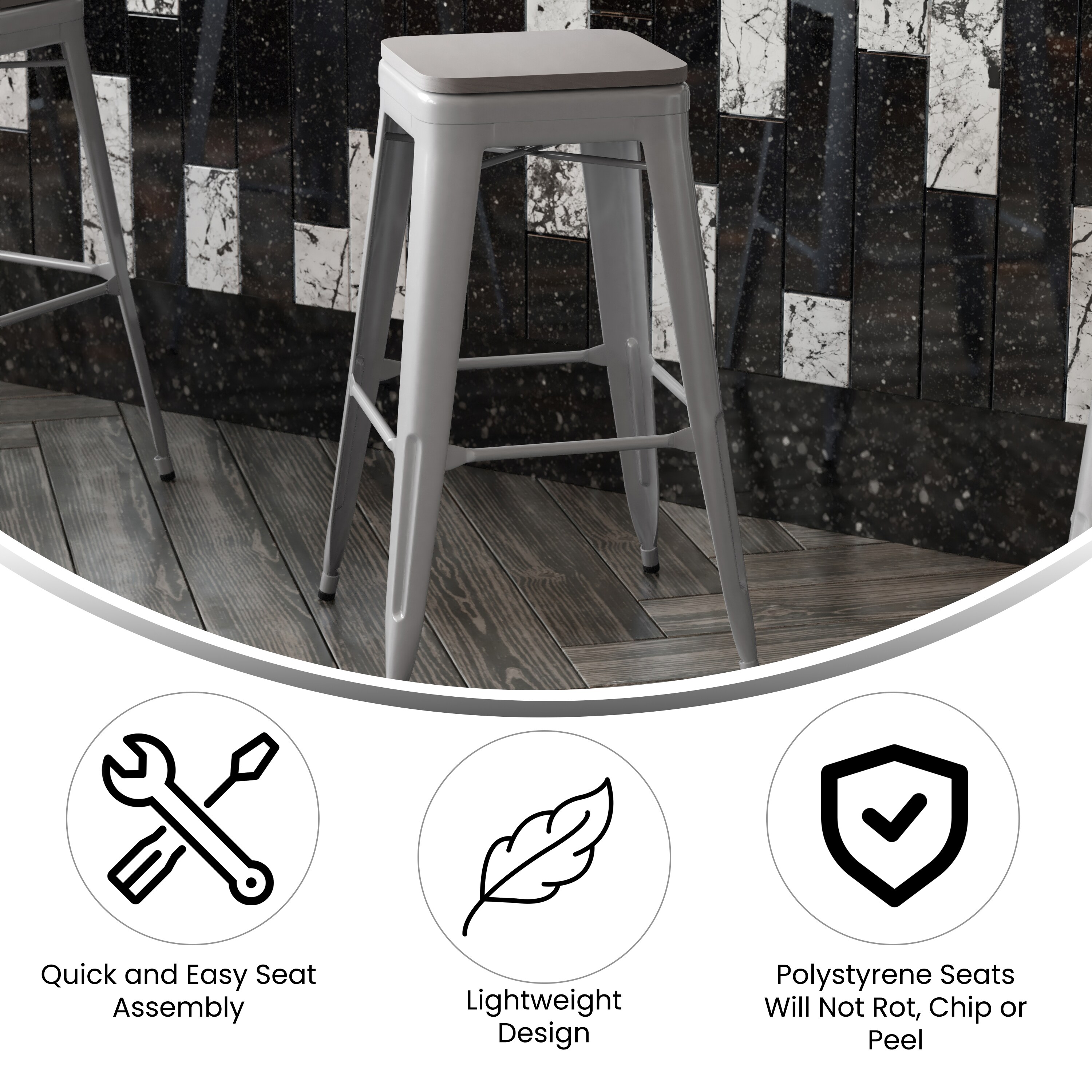 Flash Furniture 196861063695 stools - View #3