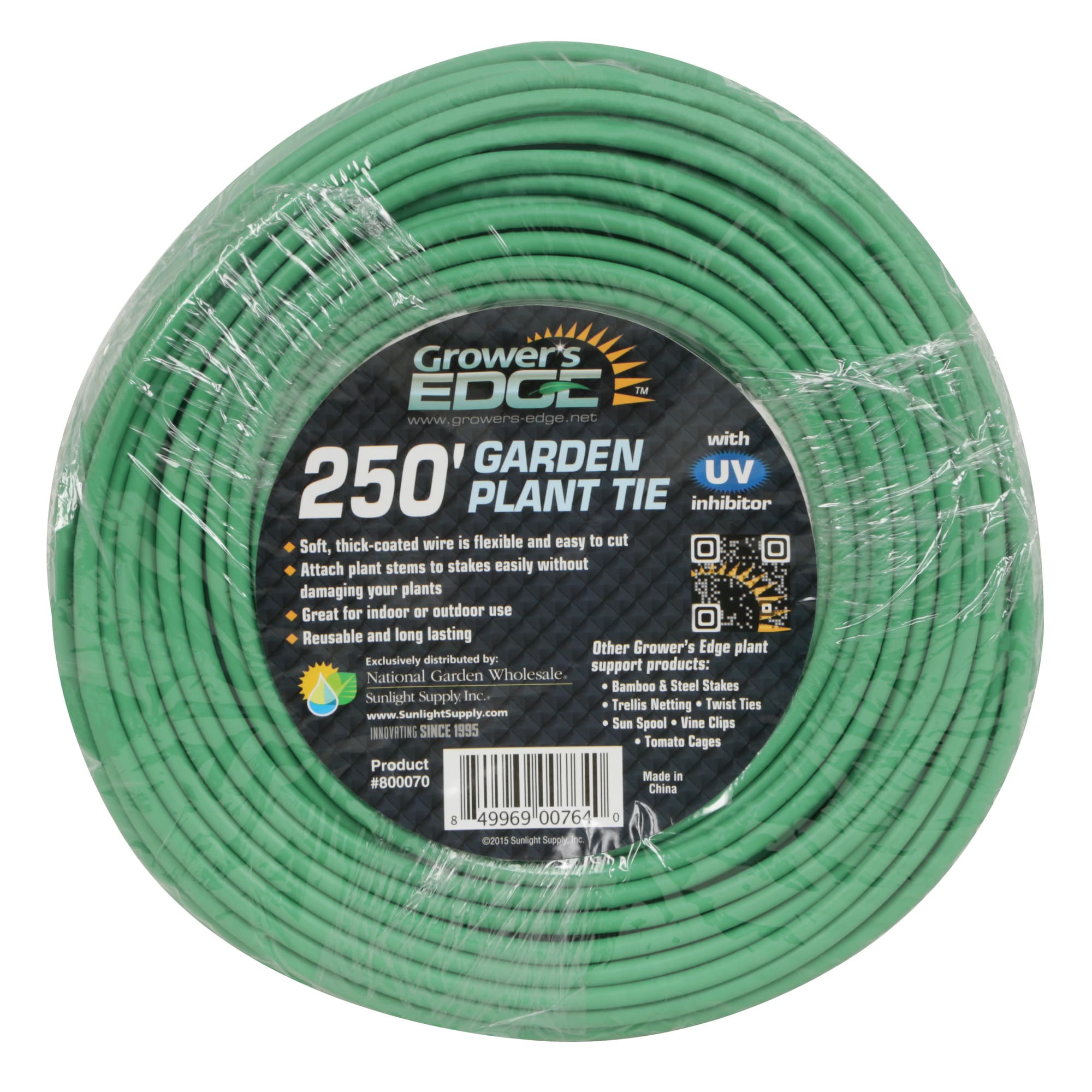 Supplied In Weedy Green Soft Flexible Garden Plant Tie PVC Cord 