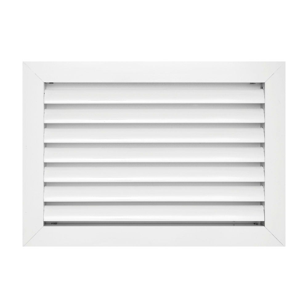 ACLaminaire L-RA 12X8 8-in x 12-in Aluminum White Sidewall/Ceiling Grille