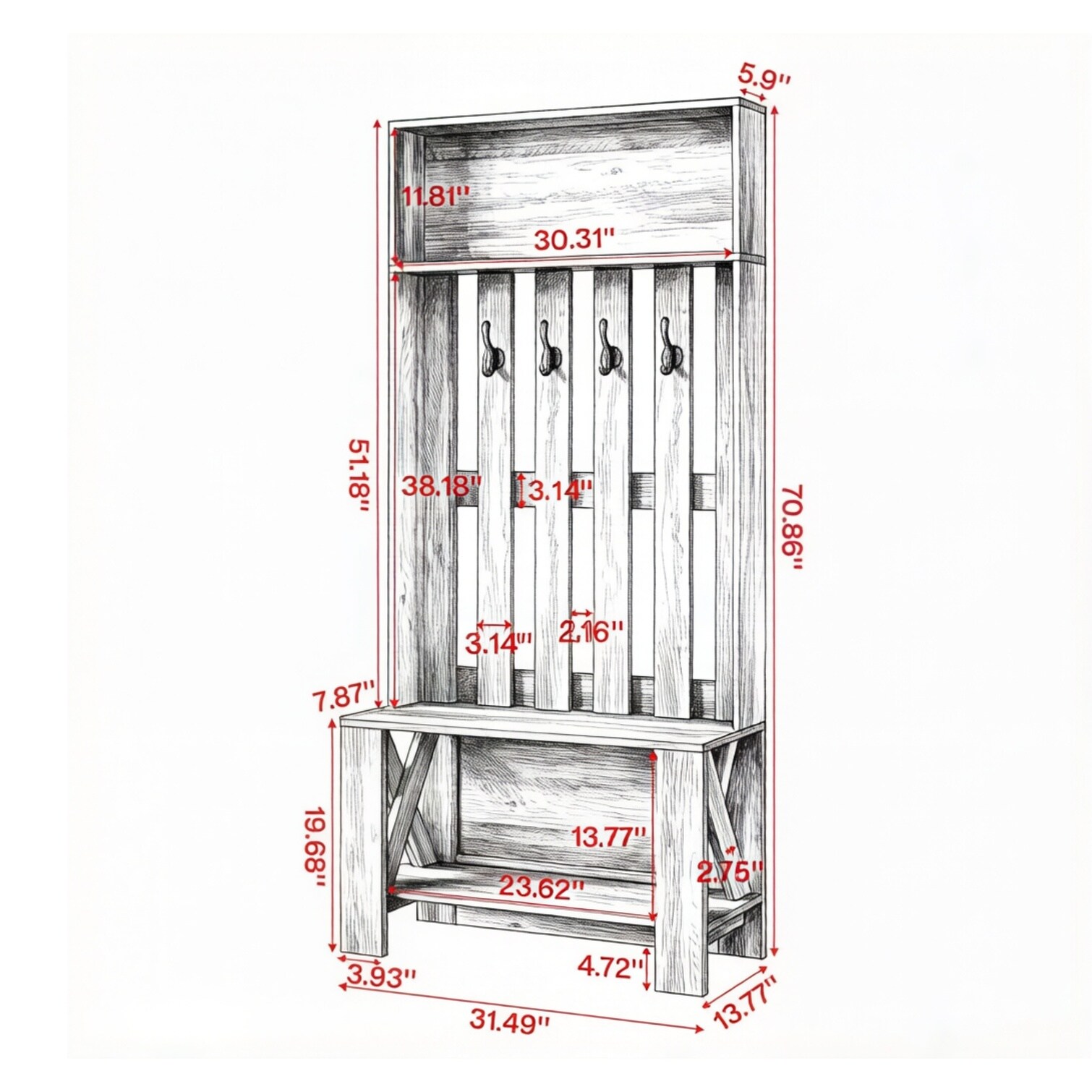 Tammesy E906638BJEK9 Free-Standing-Shelving - View #4