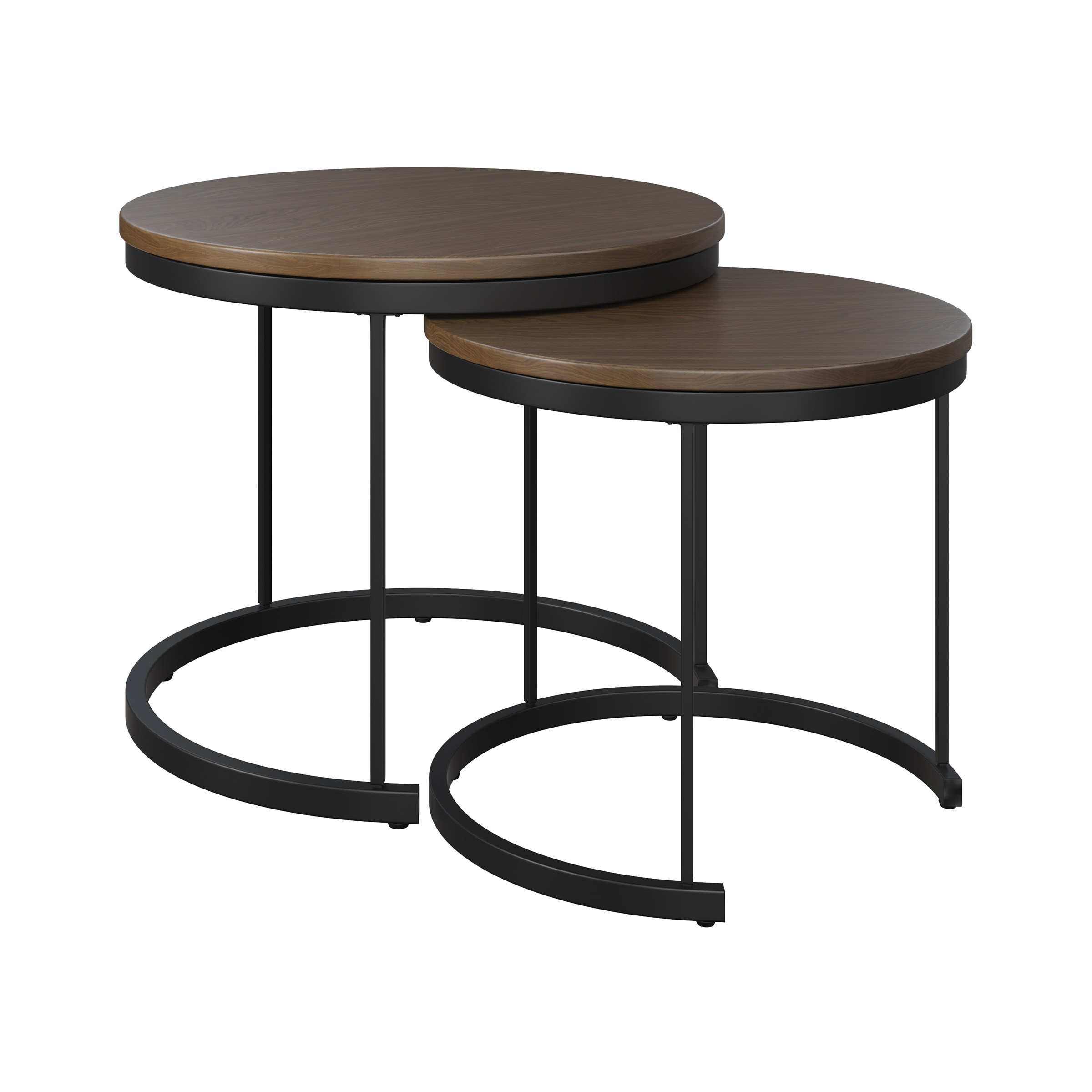 Lavish Home 80-COFF-RDNEST-WAL Coffee-Tables - View #2