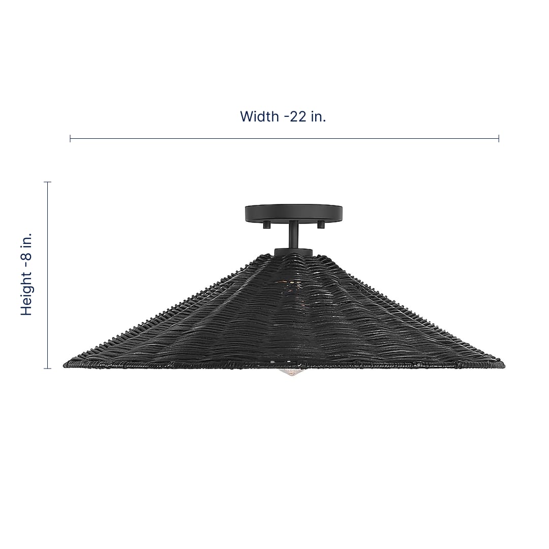 Meridian Lite Trends M60074MBK flushmounts - View #2