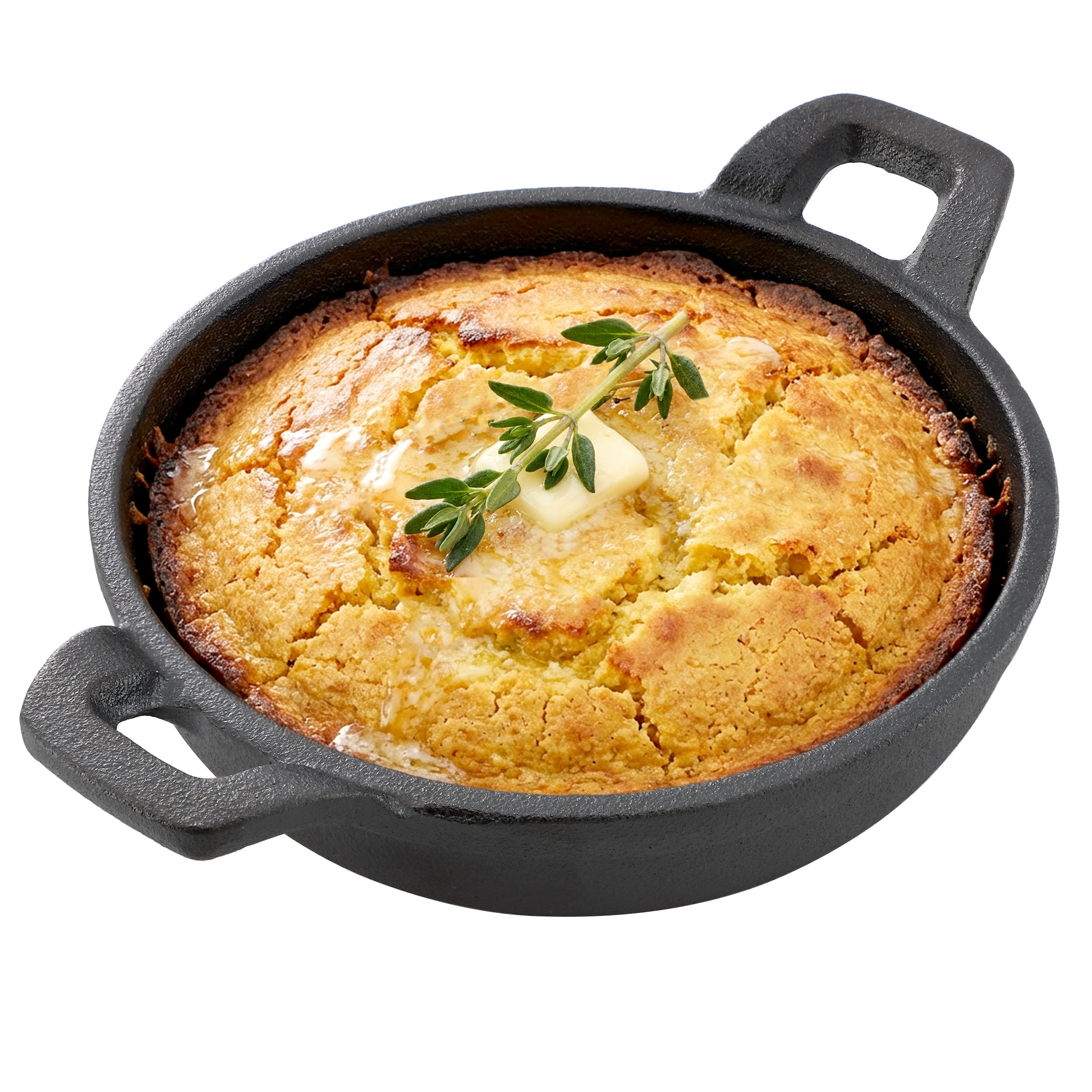 MegaChef  5 Inch Round Cast Iron Frying Pan for Indoor/Outdoor Use