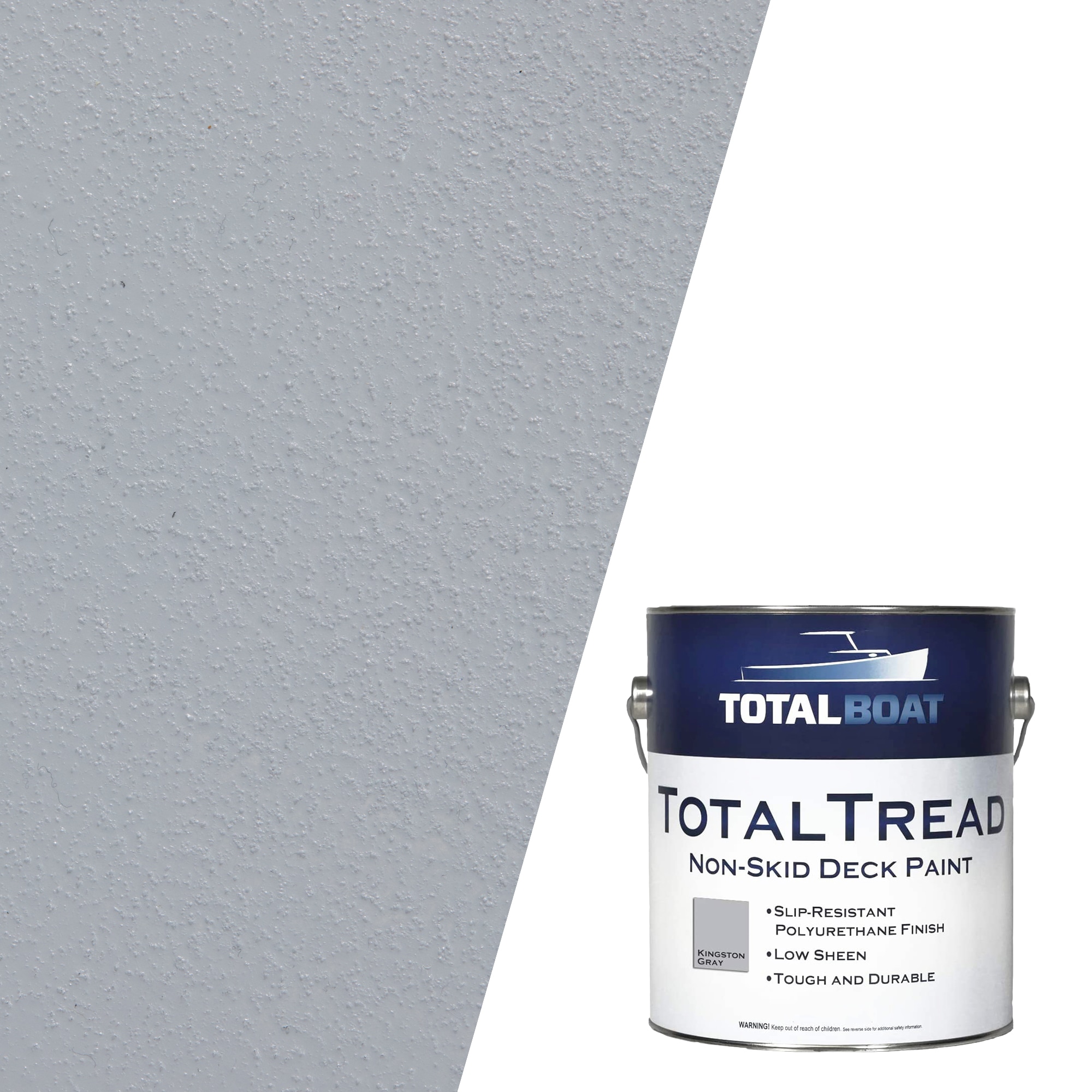 TotalTread Flat Kingston Gray Oil-based Marine Paint (1-quart) | - TotalBoat 409324