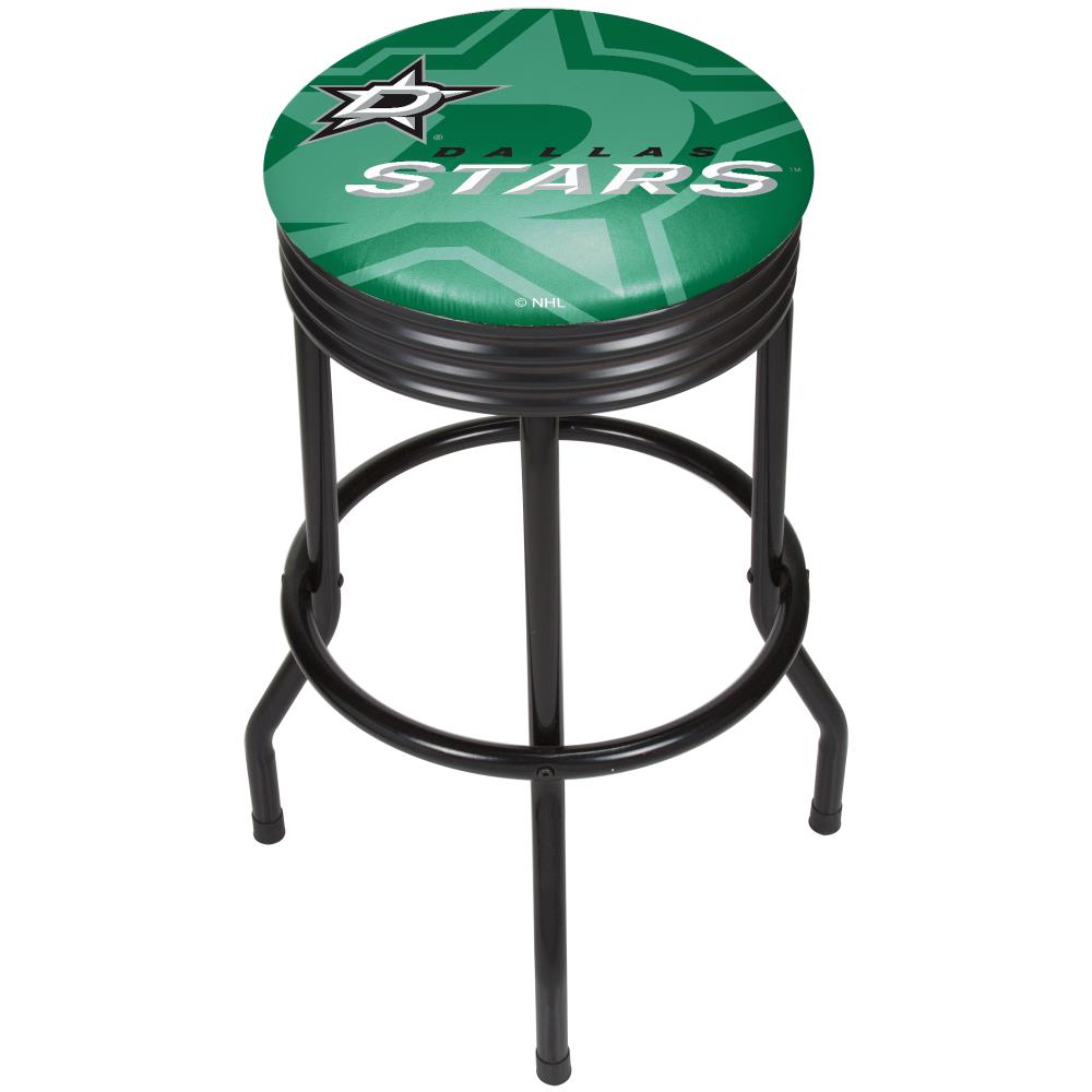 NHL Chrome Bar Stool with Swivel - Dallas Stars