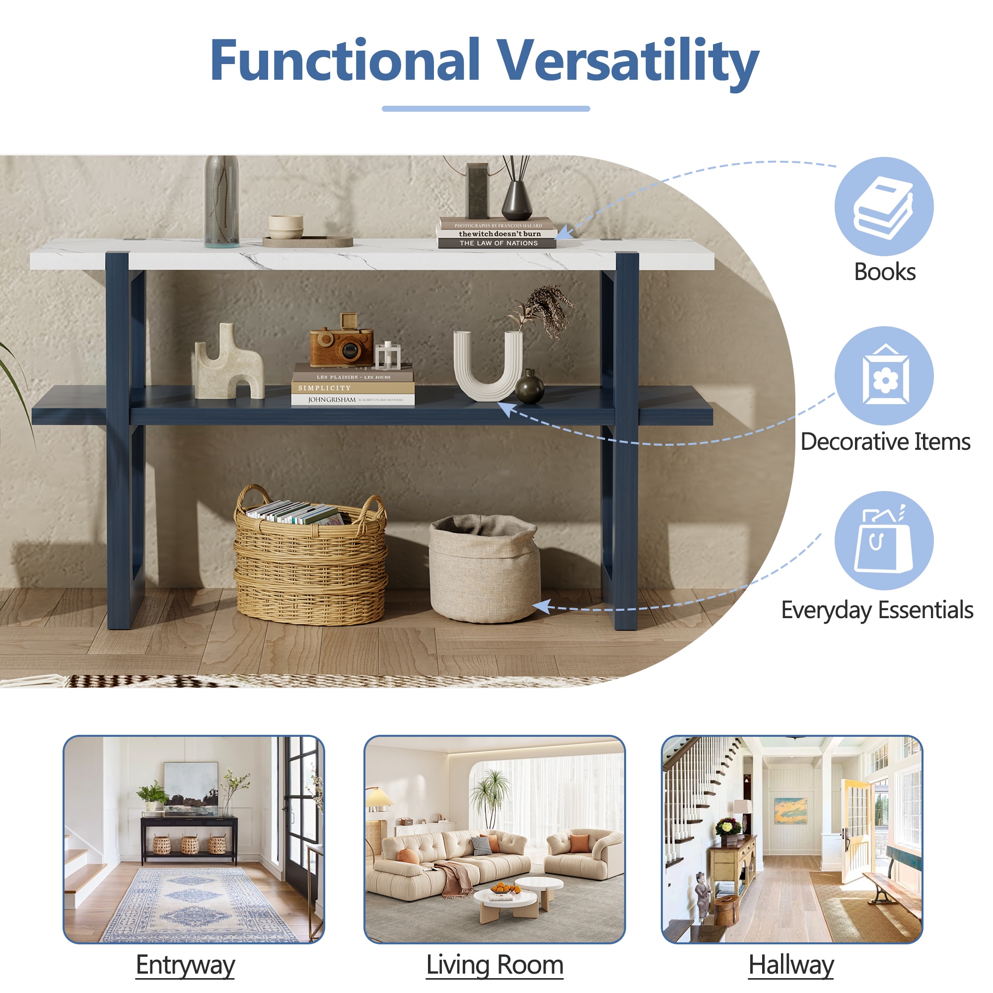 ModernLuxe N715P196906M Console-Sofa-Tables - View #6