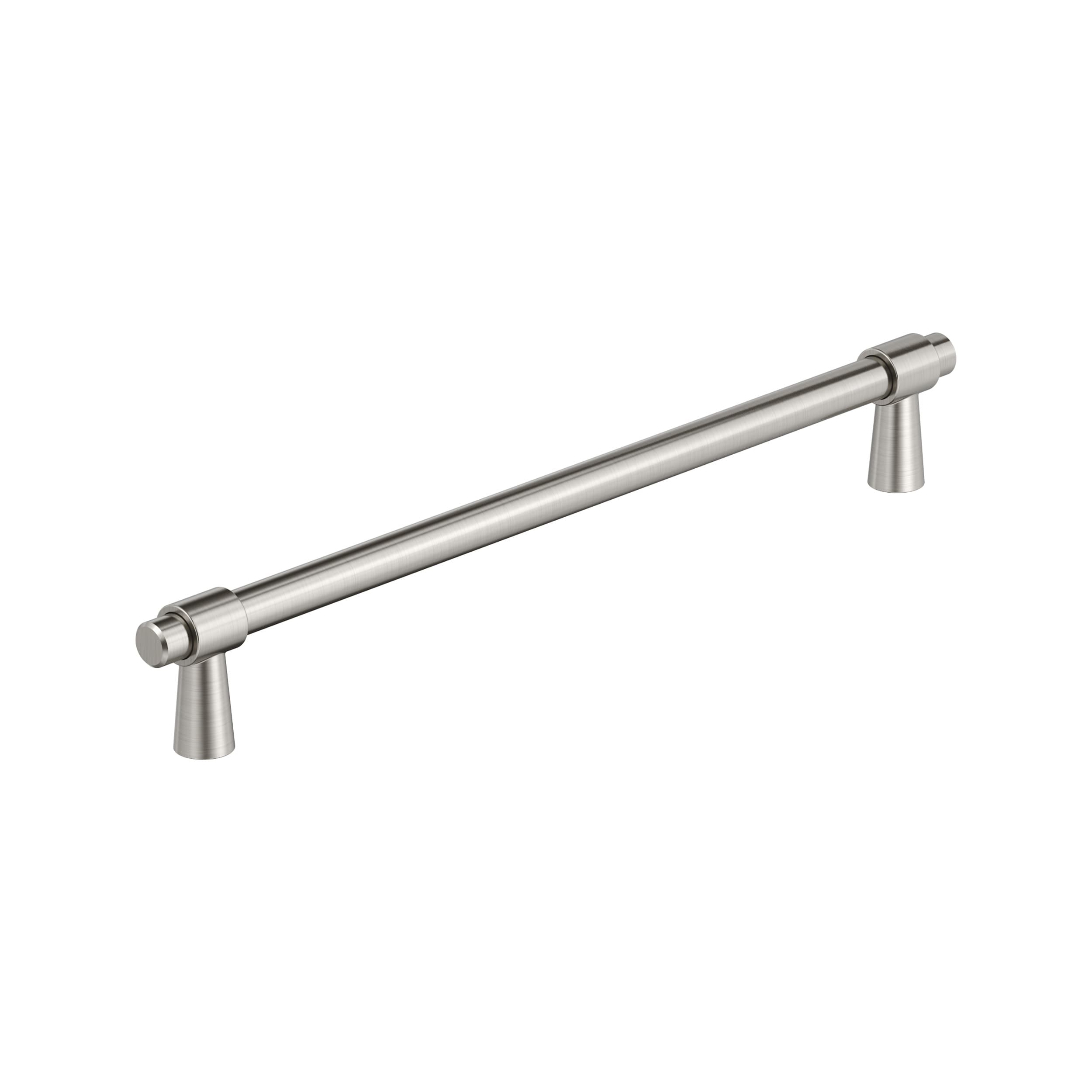 Amerock BP36902G10 Destine 10-1/16-in , 256mm Center to Center Satin Nickel Cylindrical Bar