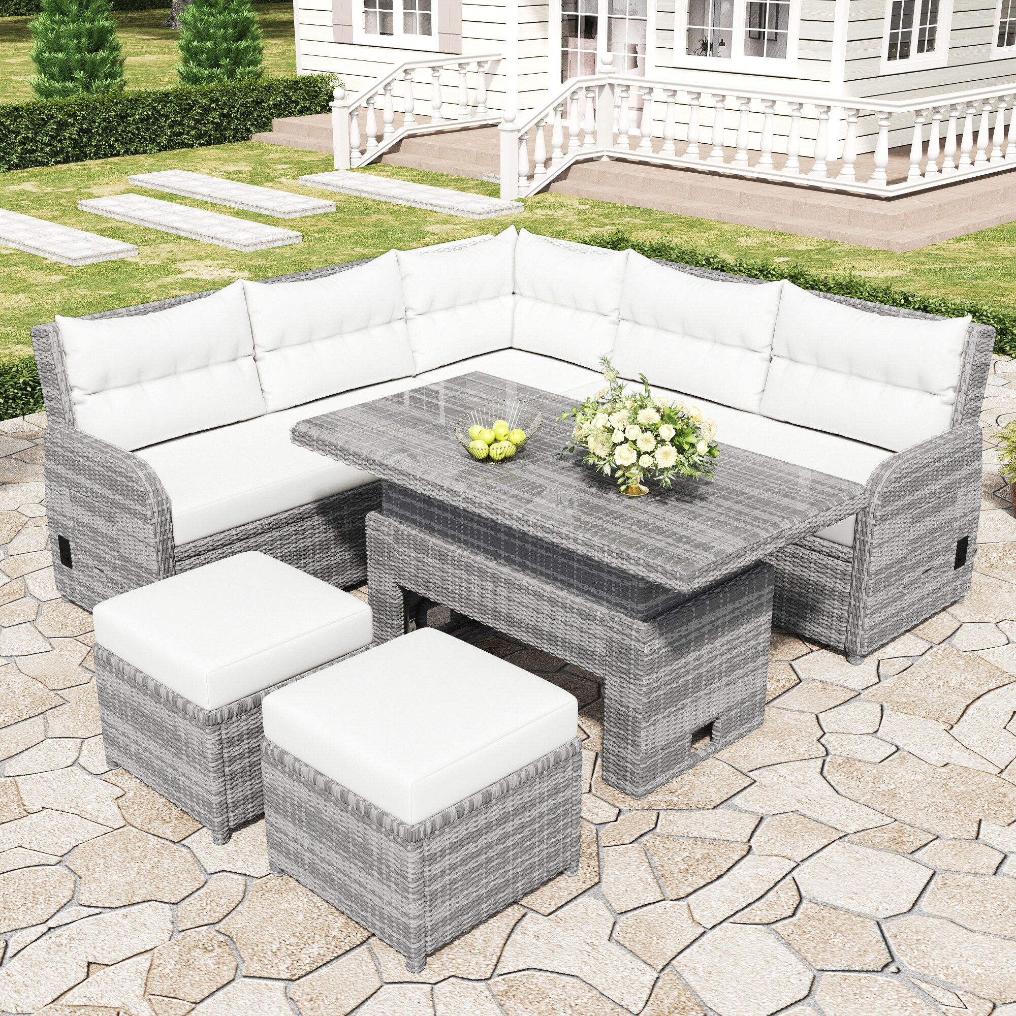 SINOFURN SYA690009GY Patio-Sofas-Daybeds - View #15