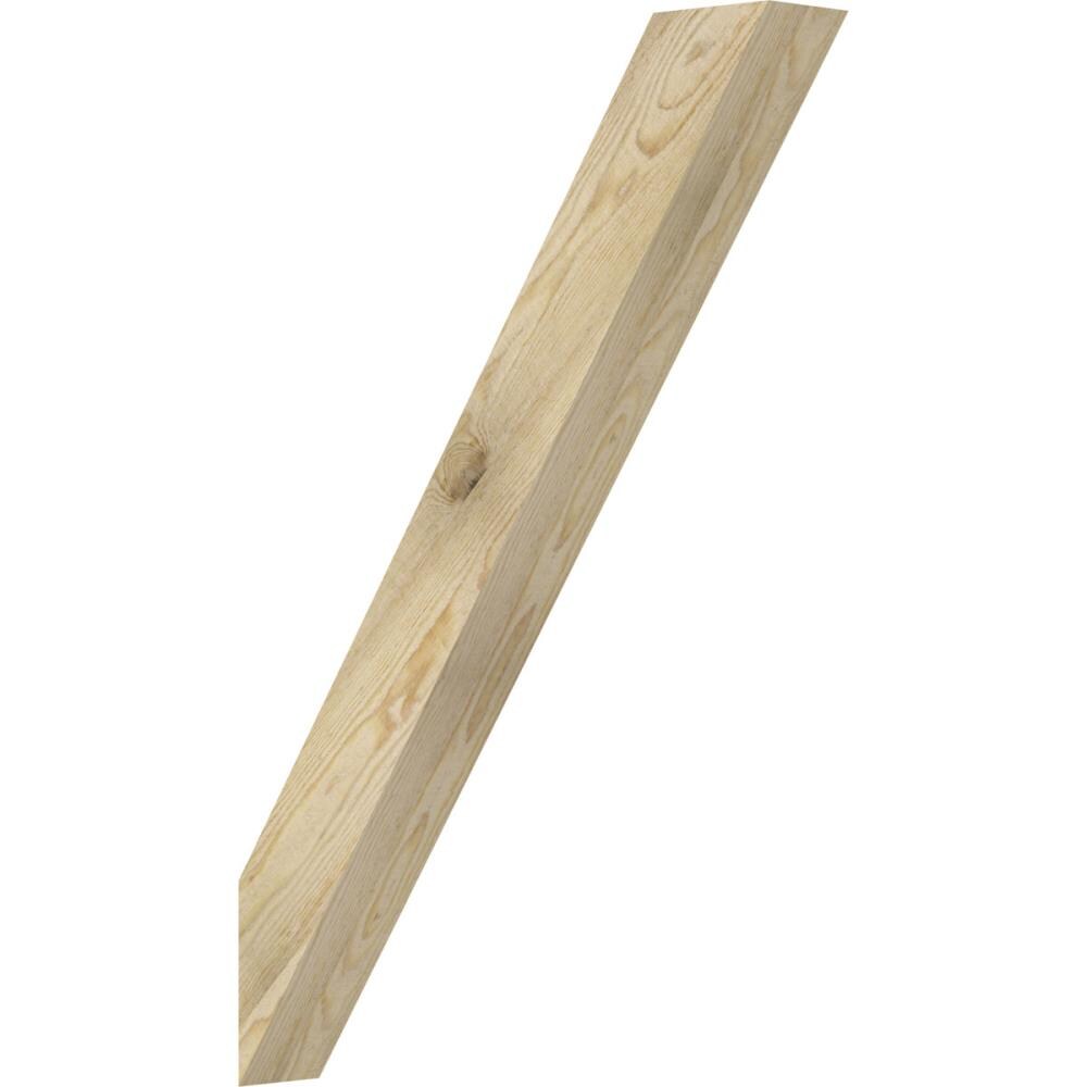 Ekena Millwork BRC04X24X36TRA00RDF 4-in x 24-in x 36-in Douglas Fir Unfinished Wood Traditional Rough Sawn Knee Brace