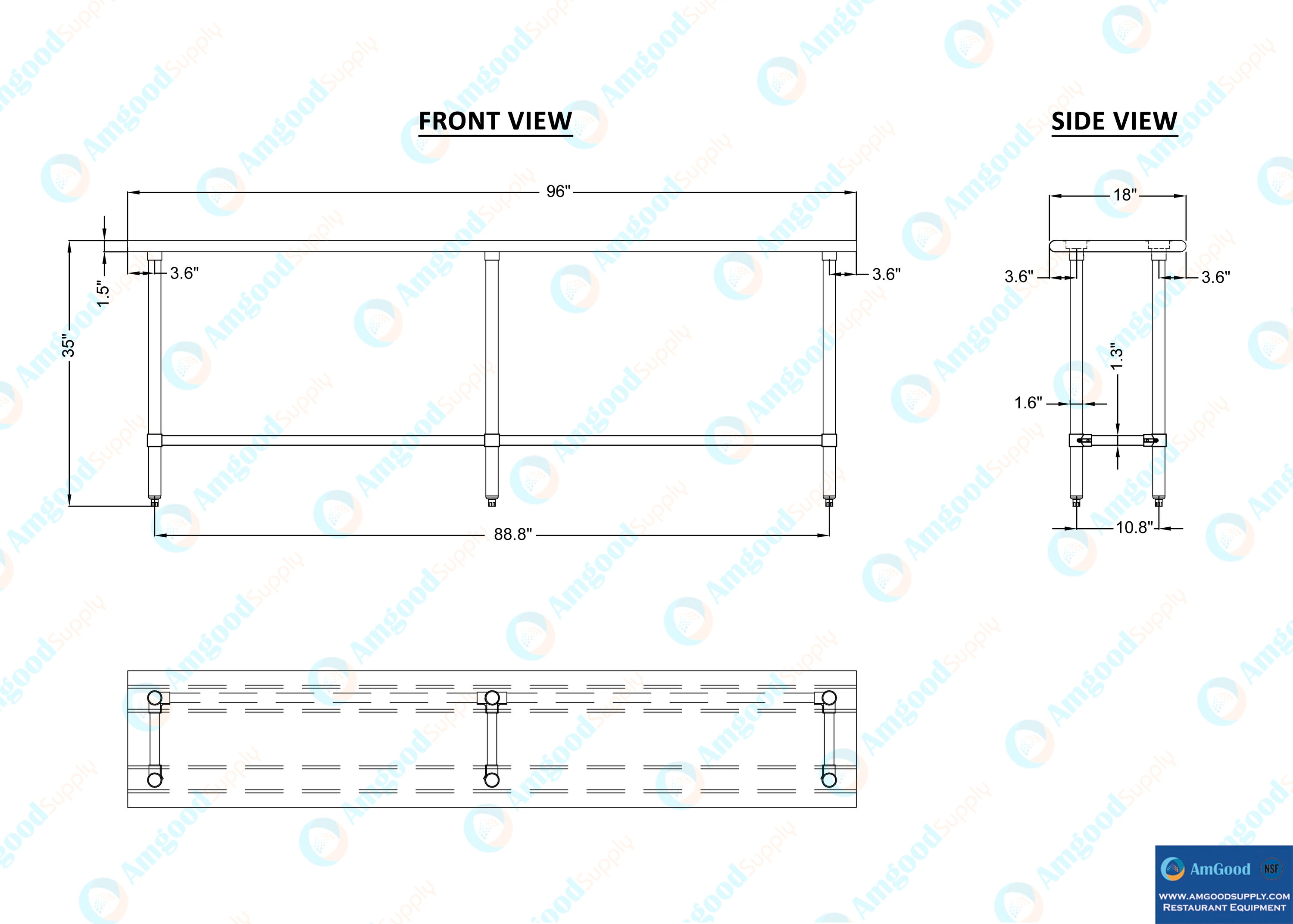 Amgood LWT-1896-RCB Kitchen-Furniture - View #5