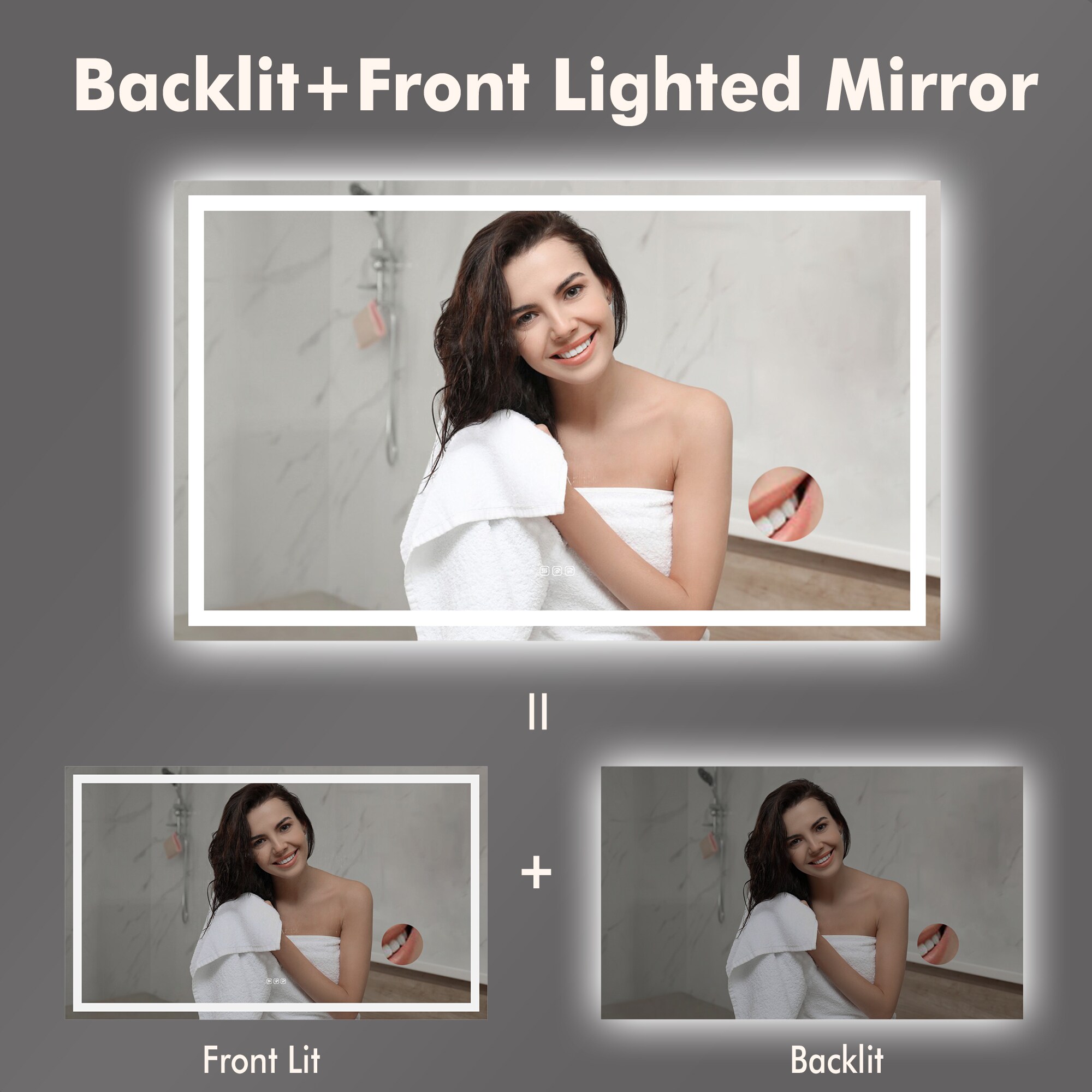 Garvee DVG9RTY9K48 Framed-Bath-Mirrors - View #7