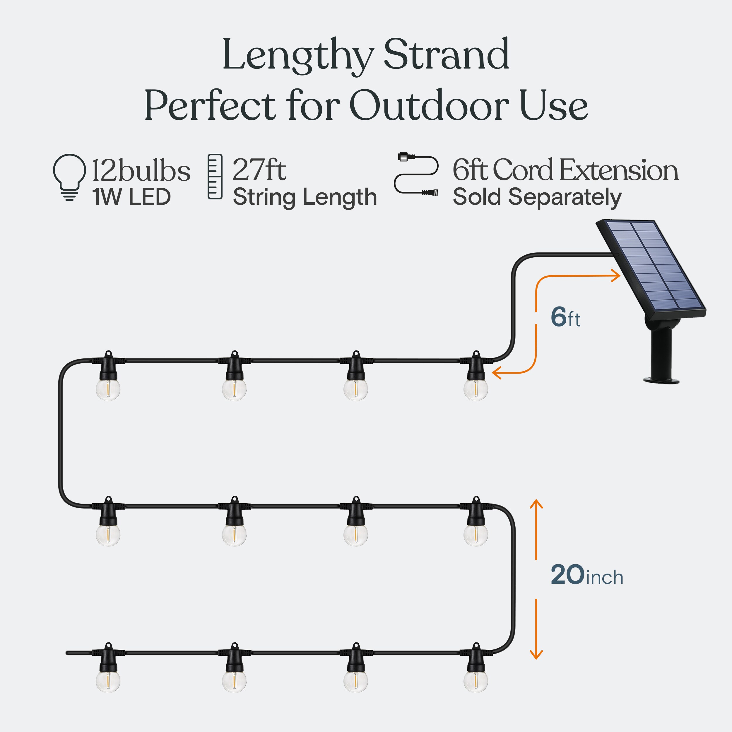 Brightech 8X-OS0T-AA54 Patio-String-Lights - View #5