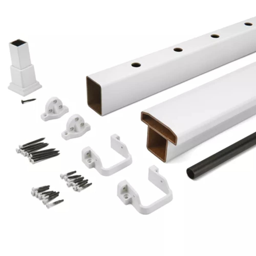 Trex WTRD0636HSELTRK Select 6-ft x 36-in Classic White Composite Deck Rail Kit