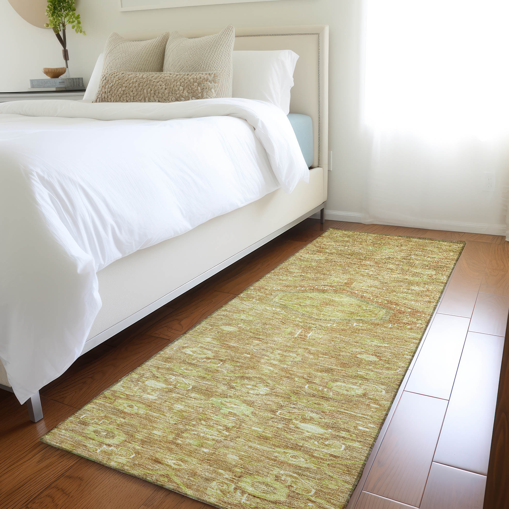 Addison Rugs ACN1225TR2X8 Chantille ACN1225TR 2 x 7 (ft) Polyester Terracotta Rectangular Indoor/Outdoor Geometric Machine washable Runner rug