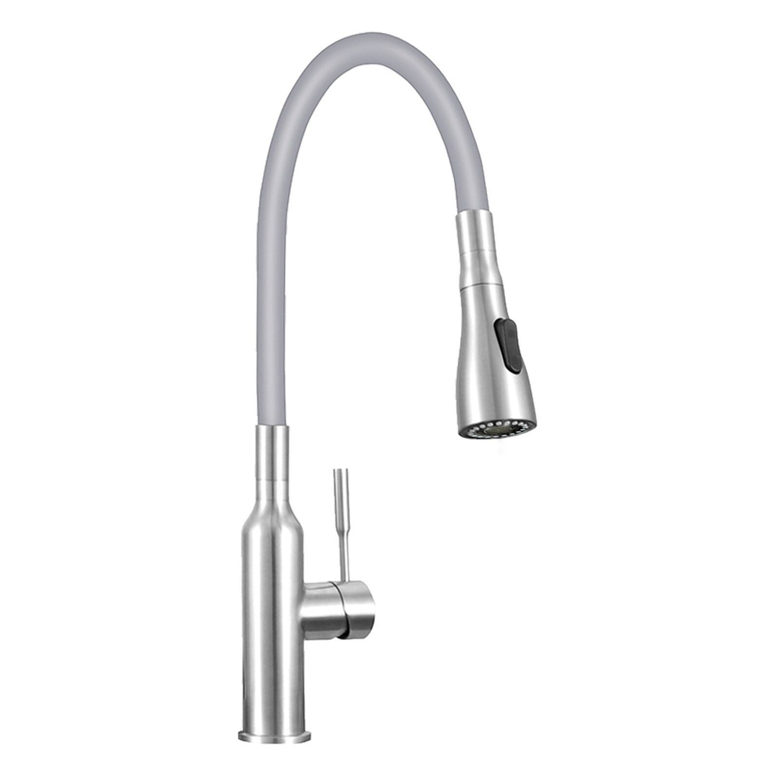 Dax Brass Square Hand Shower Holder with Hose Connector, Brushed Nickel, Silver