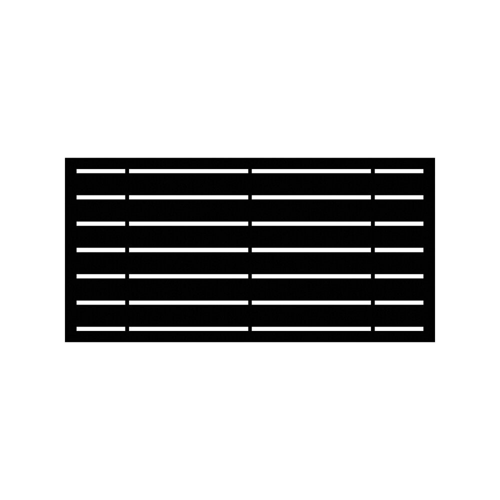 Freedom 1-in x 48-in x 2-ft Boardwalk Black Polypropylene Decorative Screen Panel