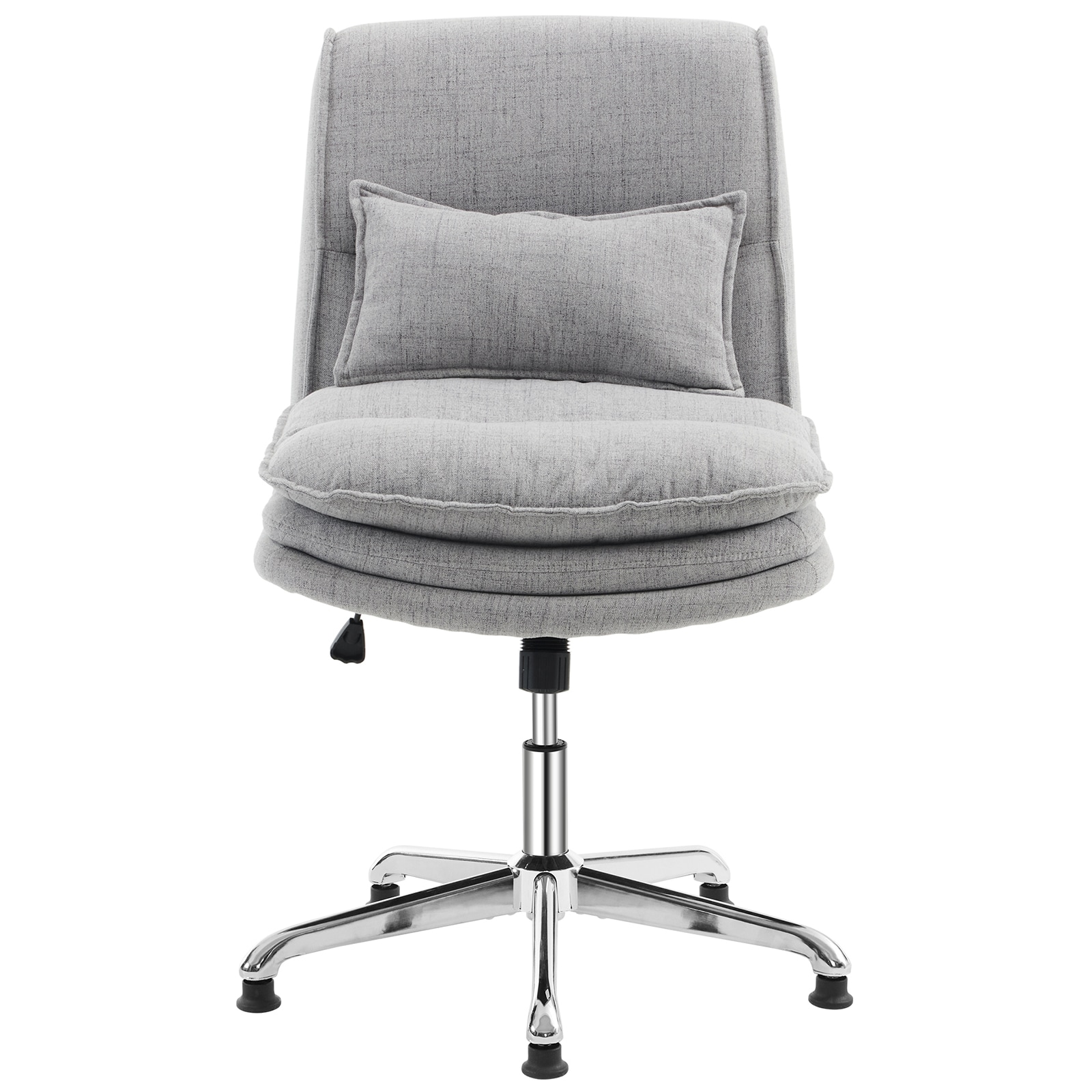 Winado LO1G98000076 Light Gray Contemporary Ergonomic Adjustable Height Swivel Foam Desk Chair