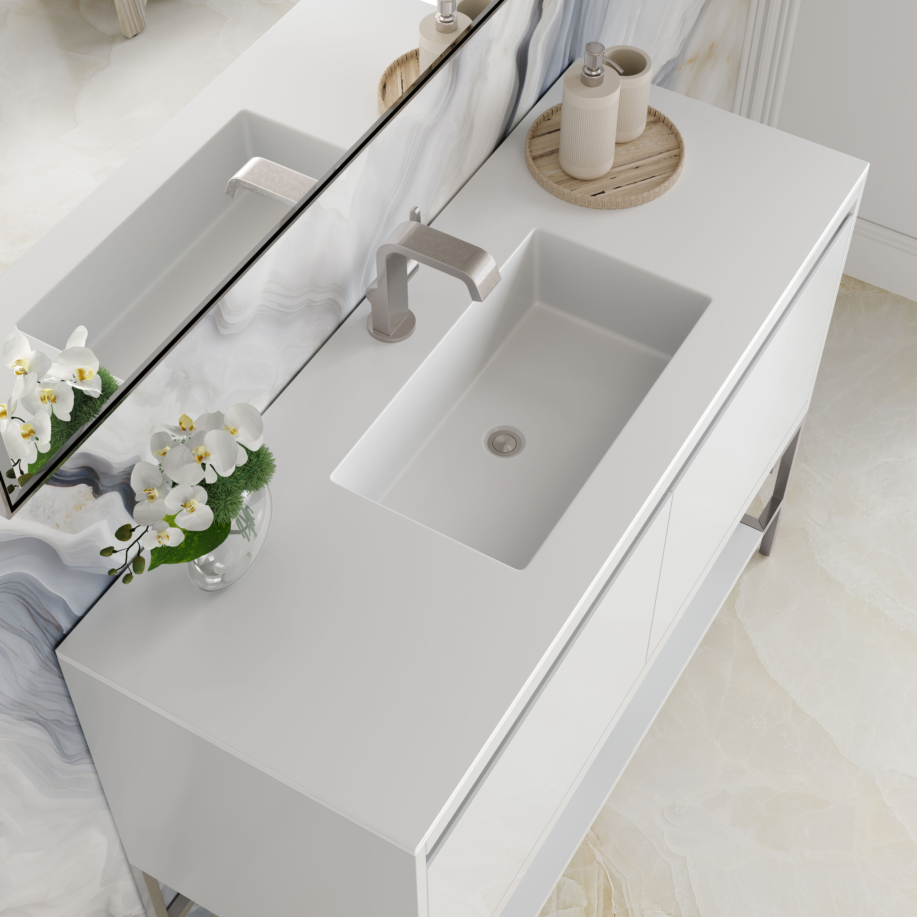 James Martin Vanities 805-V47.3-GW-BN-GW Bath-Vanity-Combo - View #7