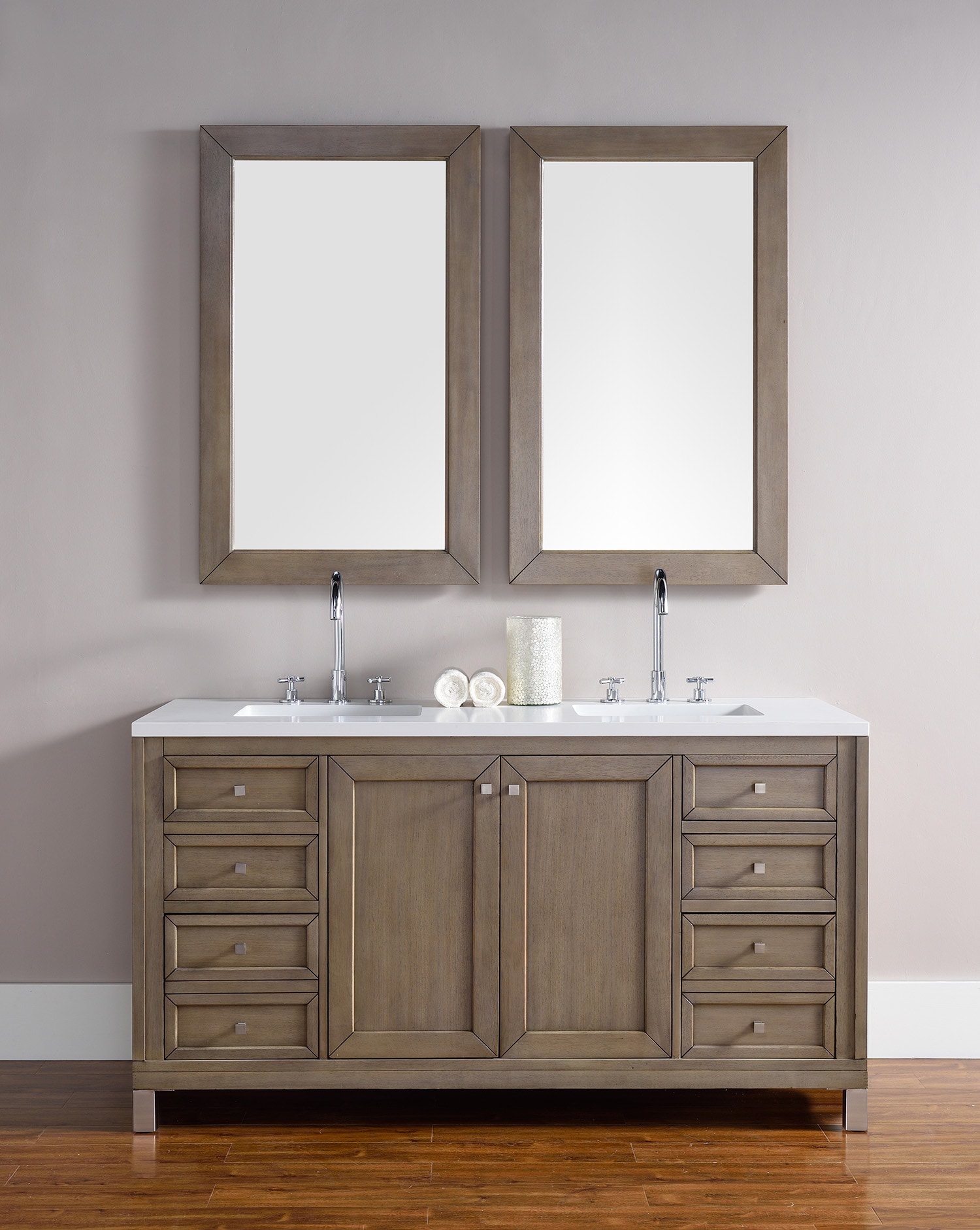 James Martin Vanities 305-V60D-WWW-3CLW Bath-Vanity-Combo - View #2