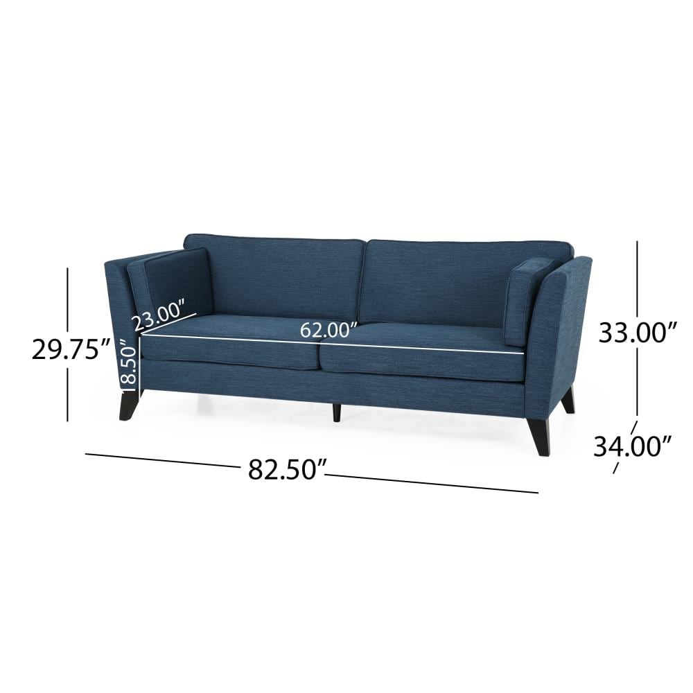 Best Selling Home Decor Bradford 82.5-in Modern Navy Blue And Dark ...