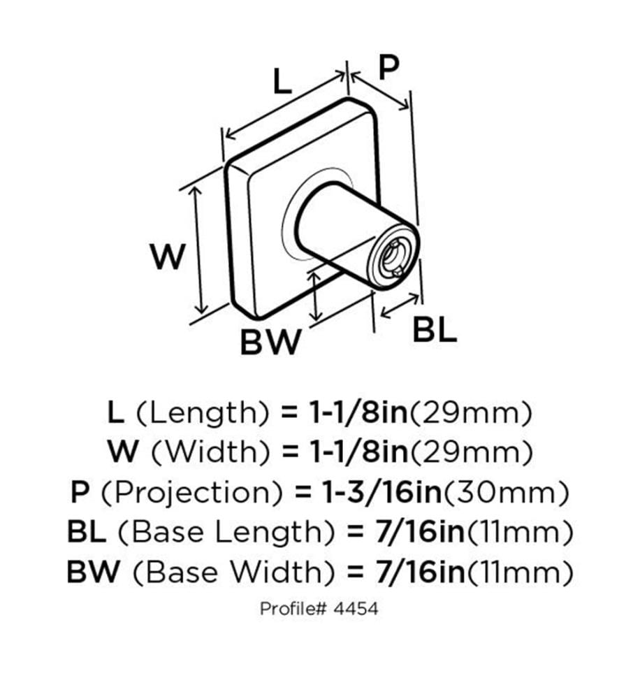 Amerock BP4454WN Cabinet-Knobs - View #3