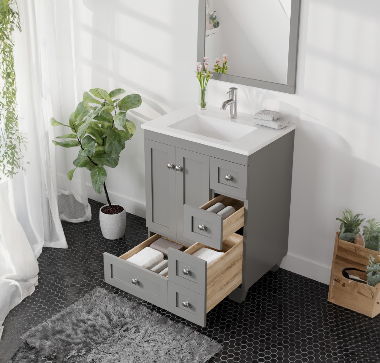 Eviva EVVN69-24GR Bath-Vanity-Combo - View #6