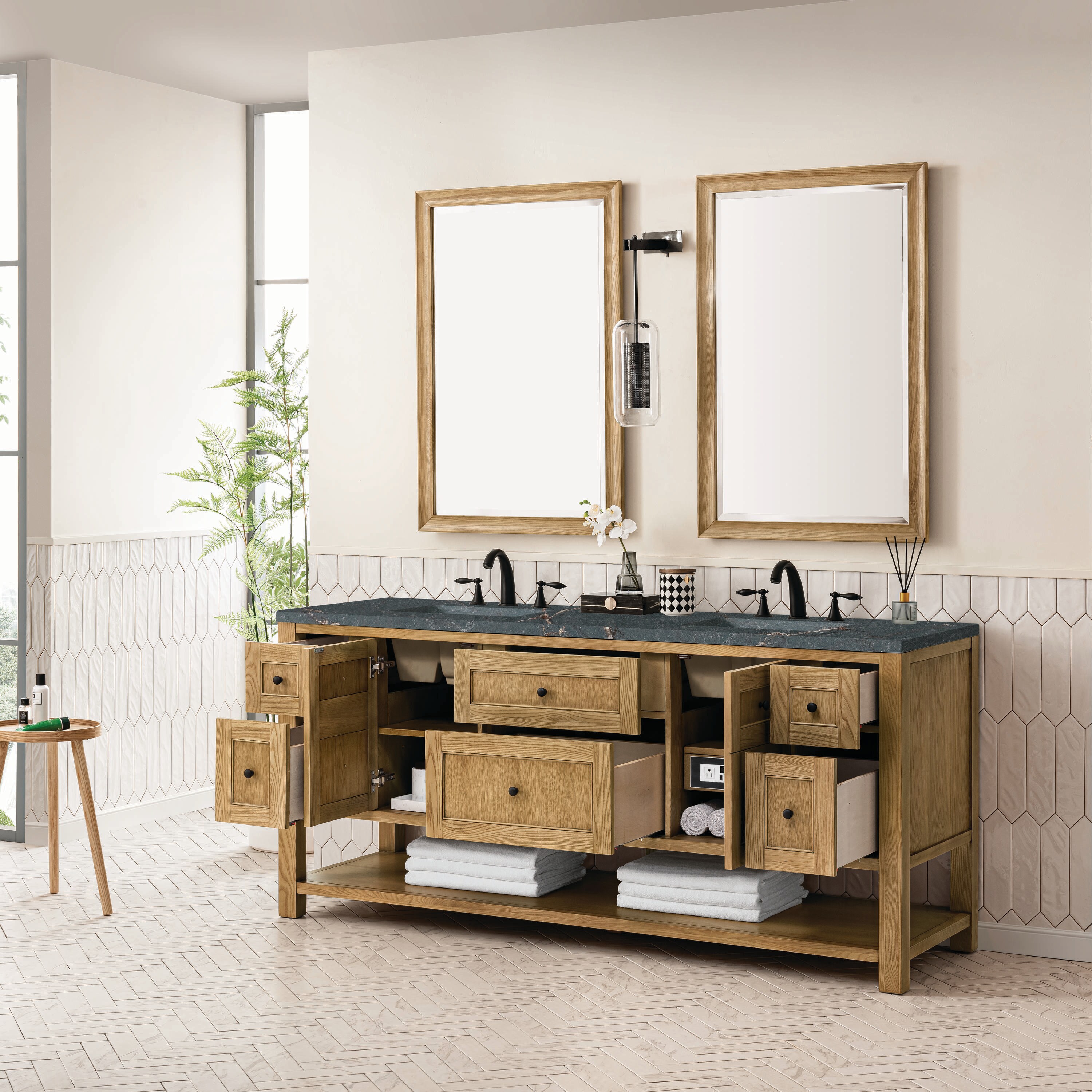 James Martin Vanities 330-V72-LNO-3PBL Bath-Vanity-Combo - View #4